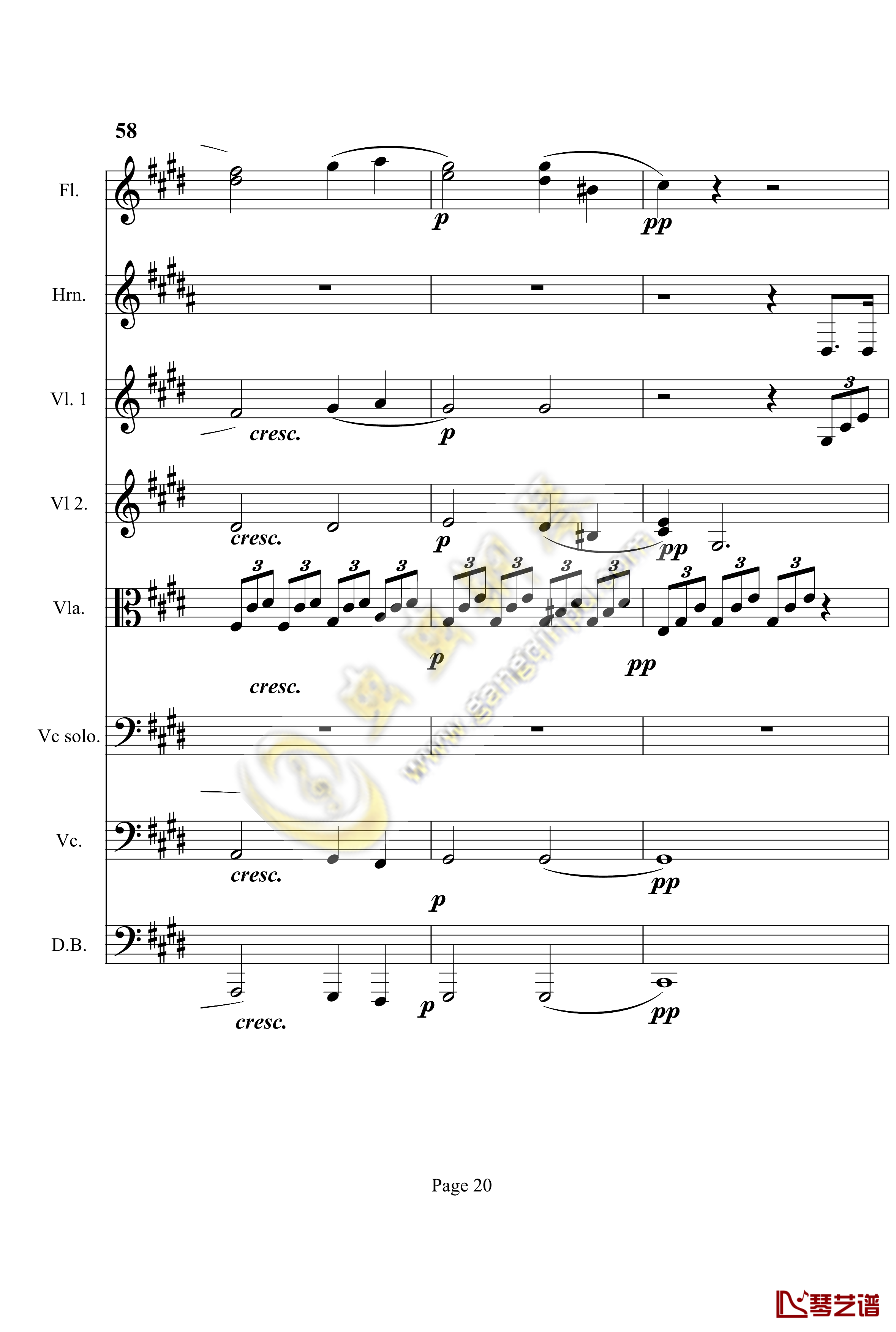奏鸣曲之交响第14首钢琴谱-贝多芬-beethoven20
