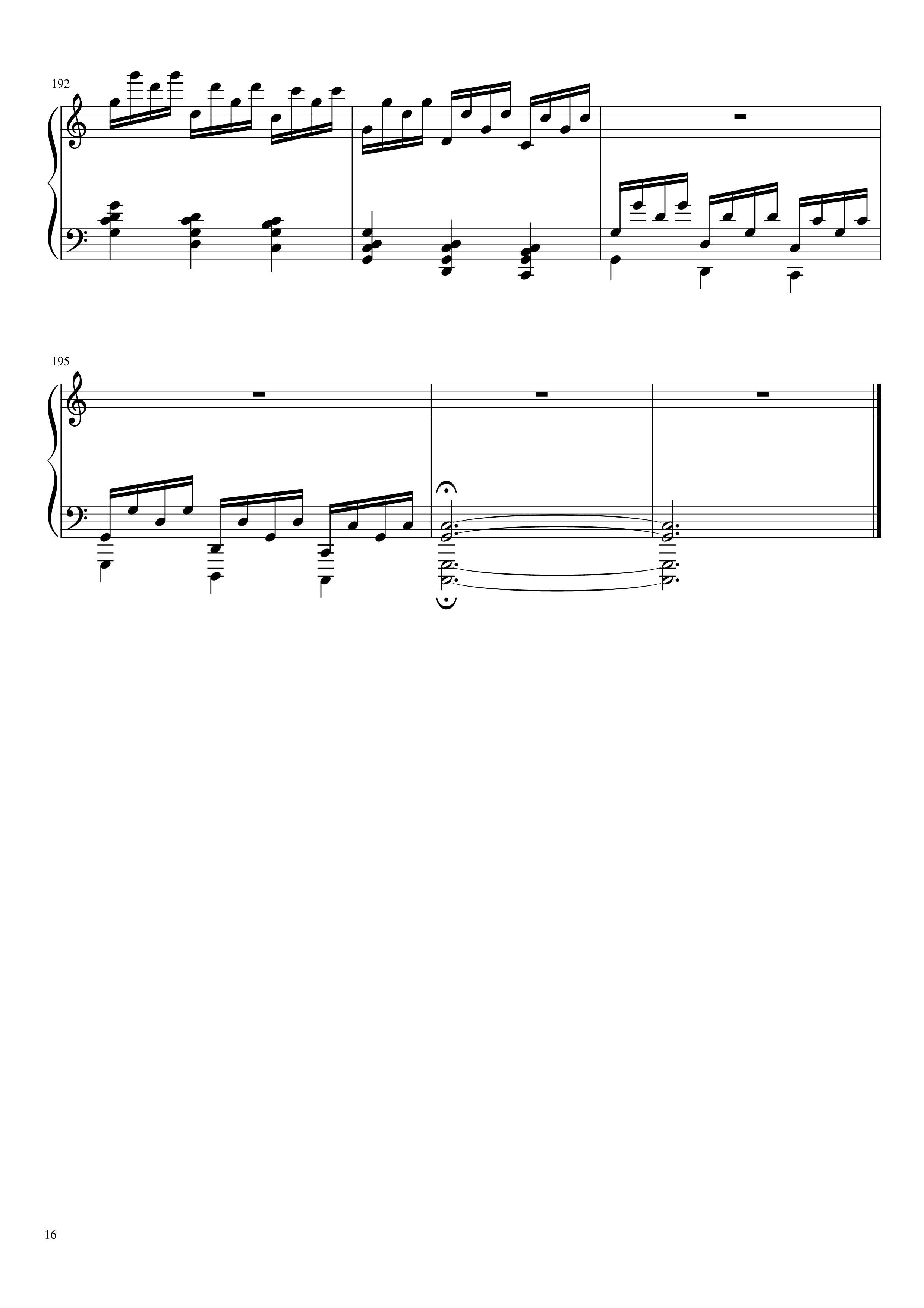 冥2钢琴谱--yewwc16