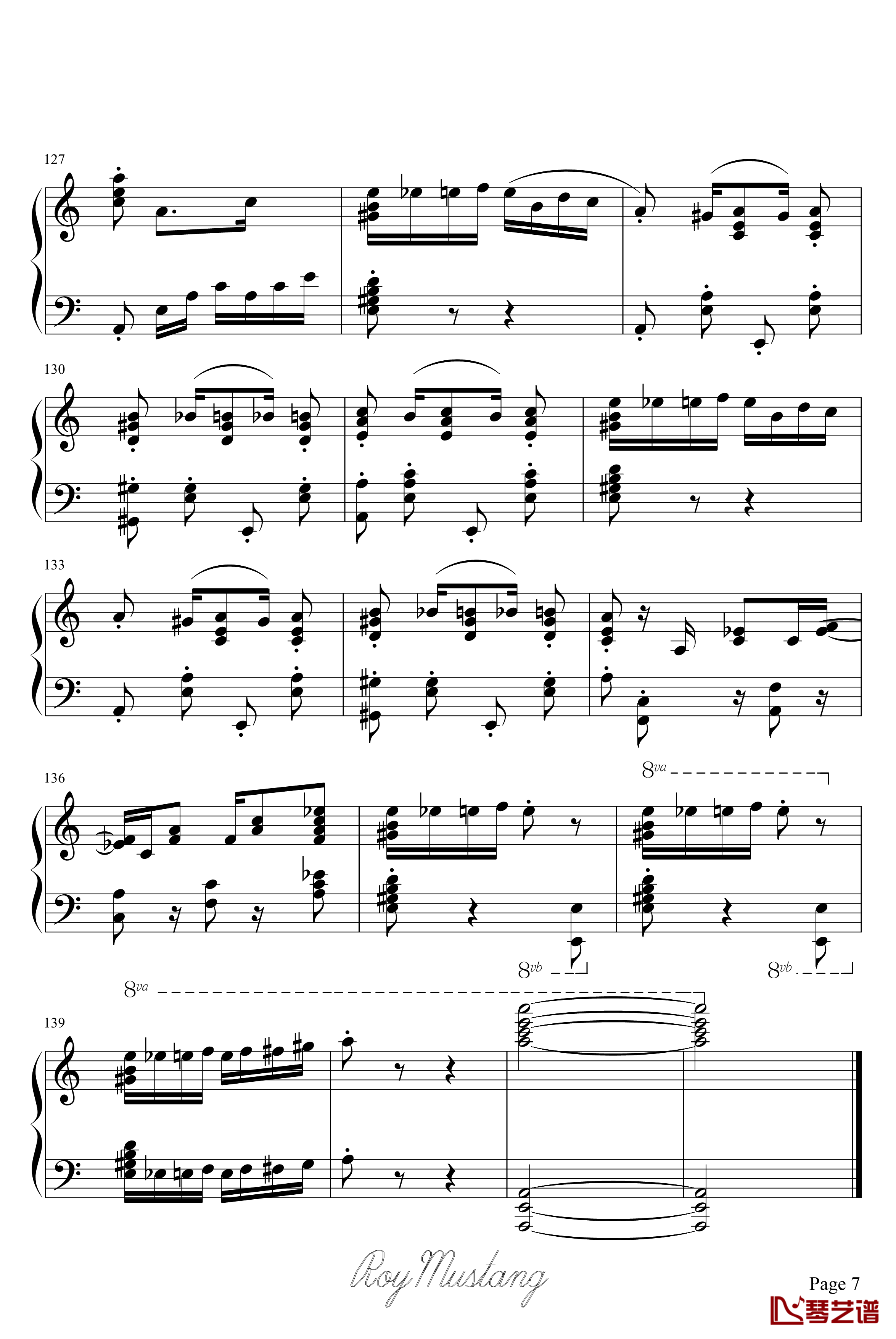 致爱丽丝钢琴谱-爵士·改-贝多芬-beethoven7