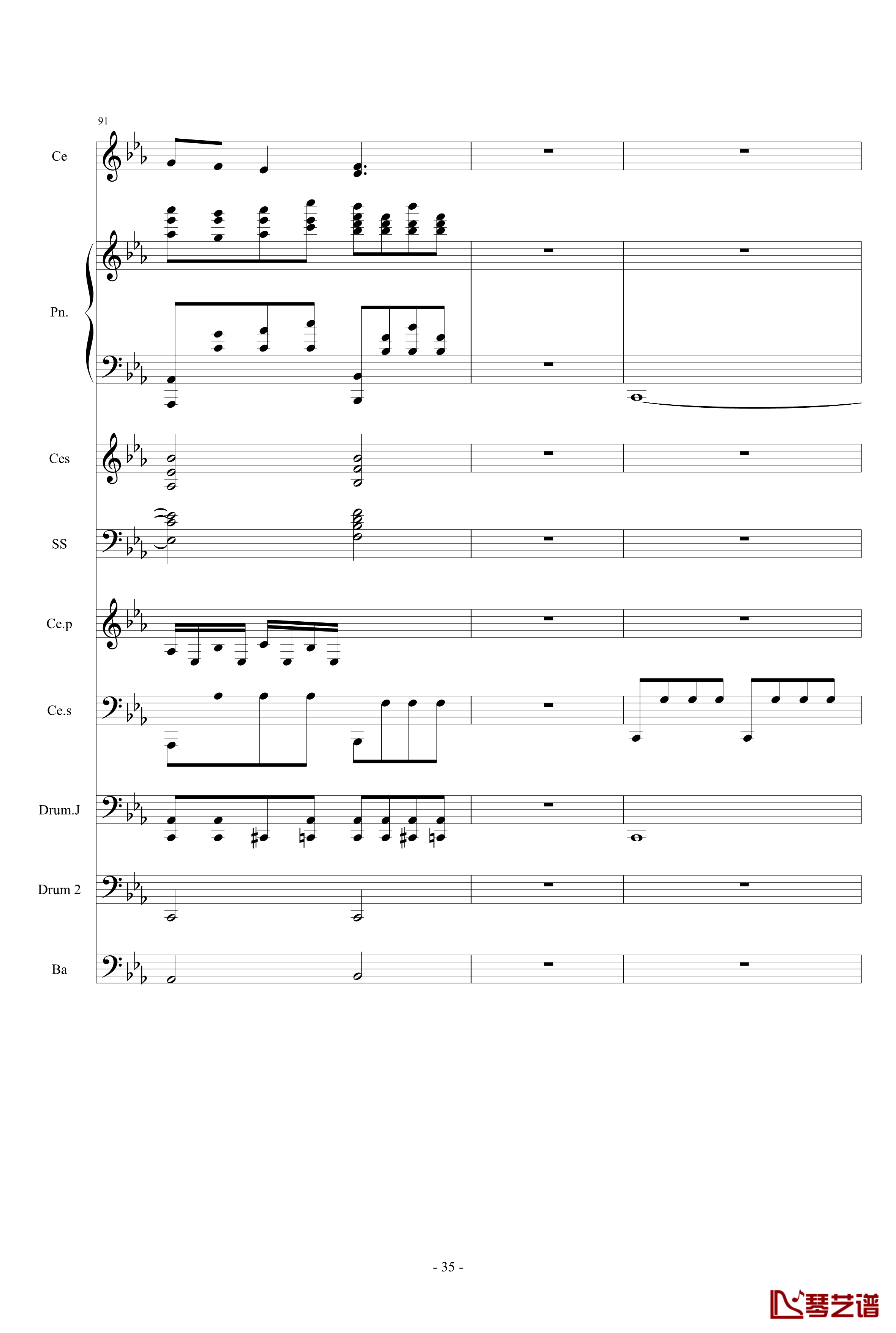 Rolling in the deep钢琴谱-钢琴&大提琴-Jon Schmidt35