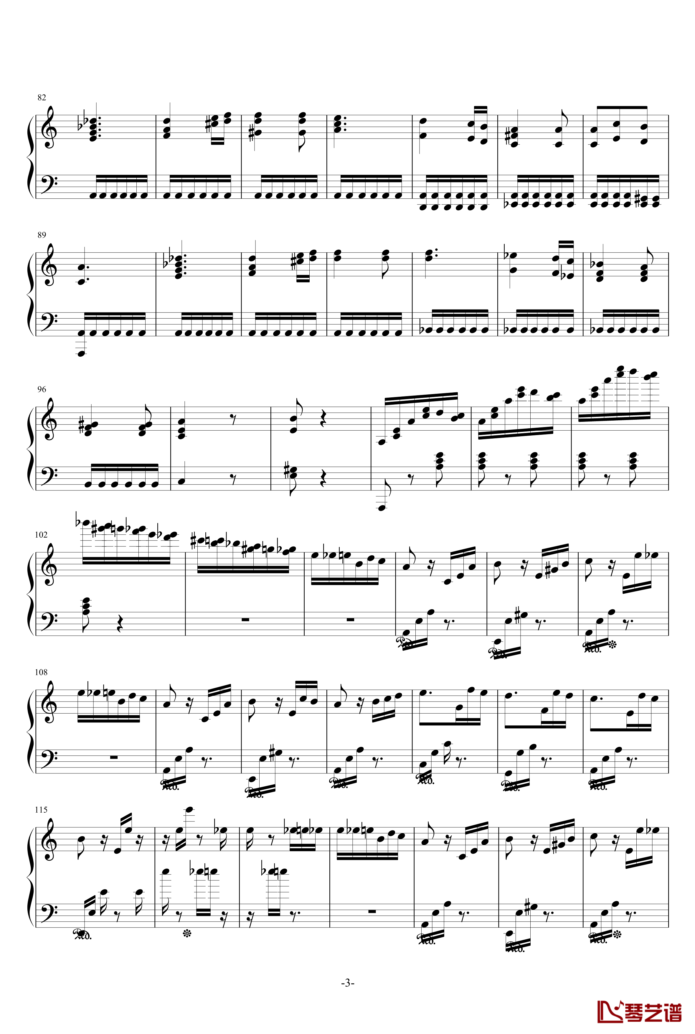 致爱丽丝钢琴谱-新春贺岁版-贝多芬-beethoven3