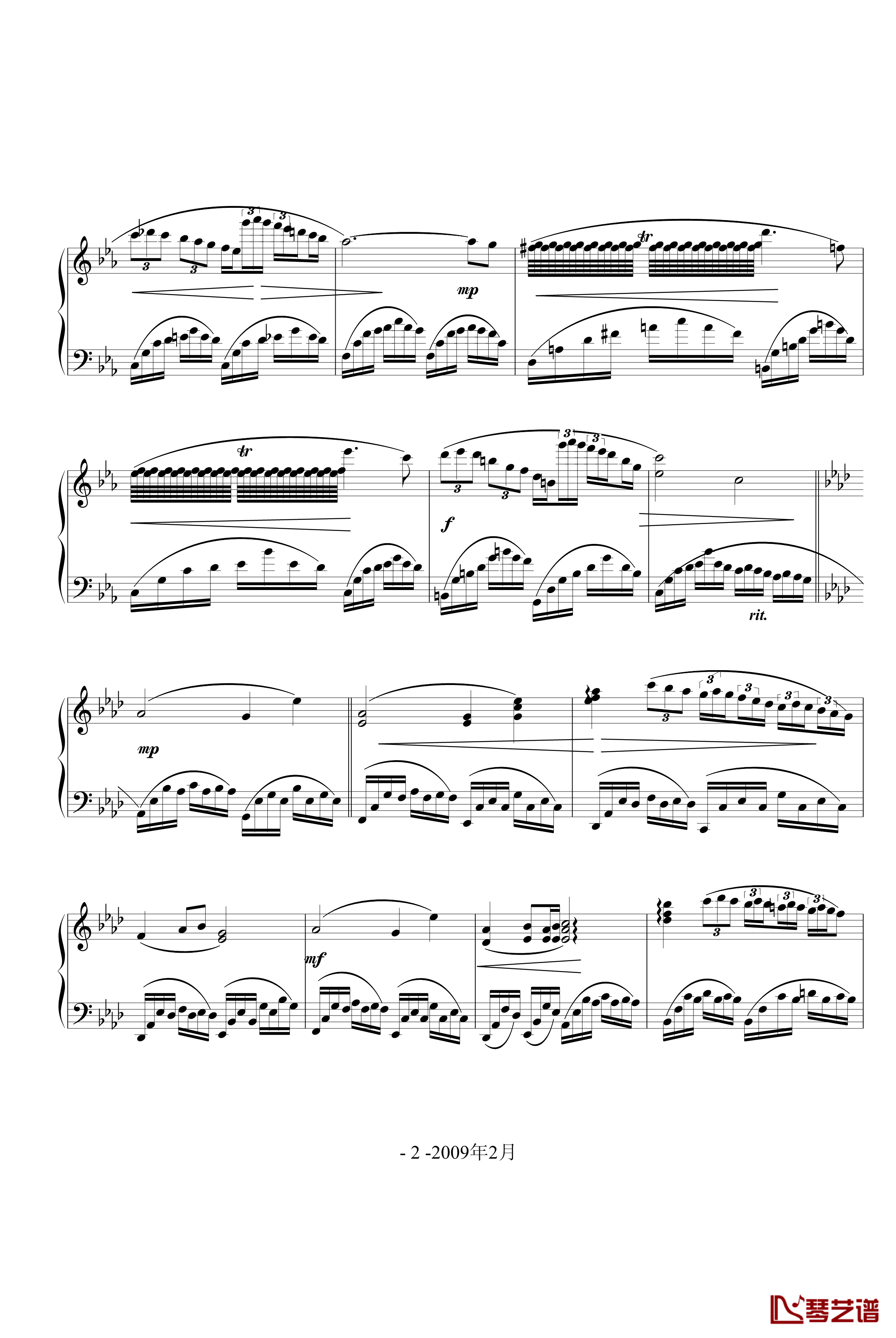 Chopin钢琴谱-龙哥们2
