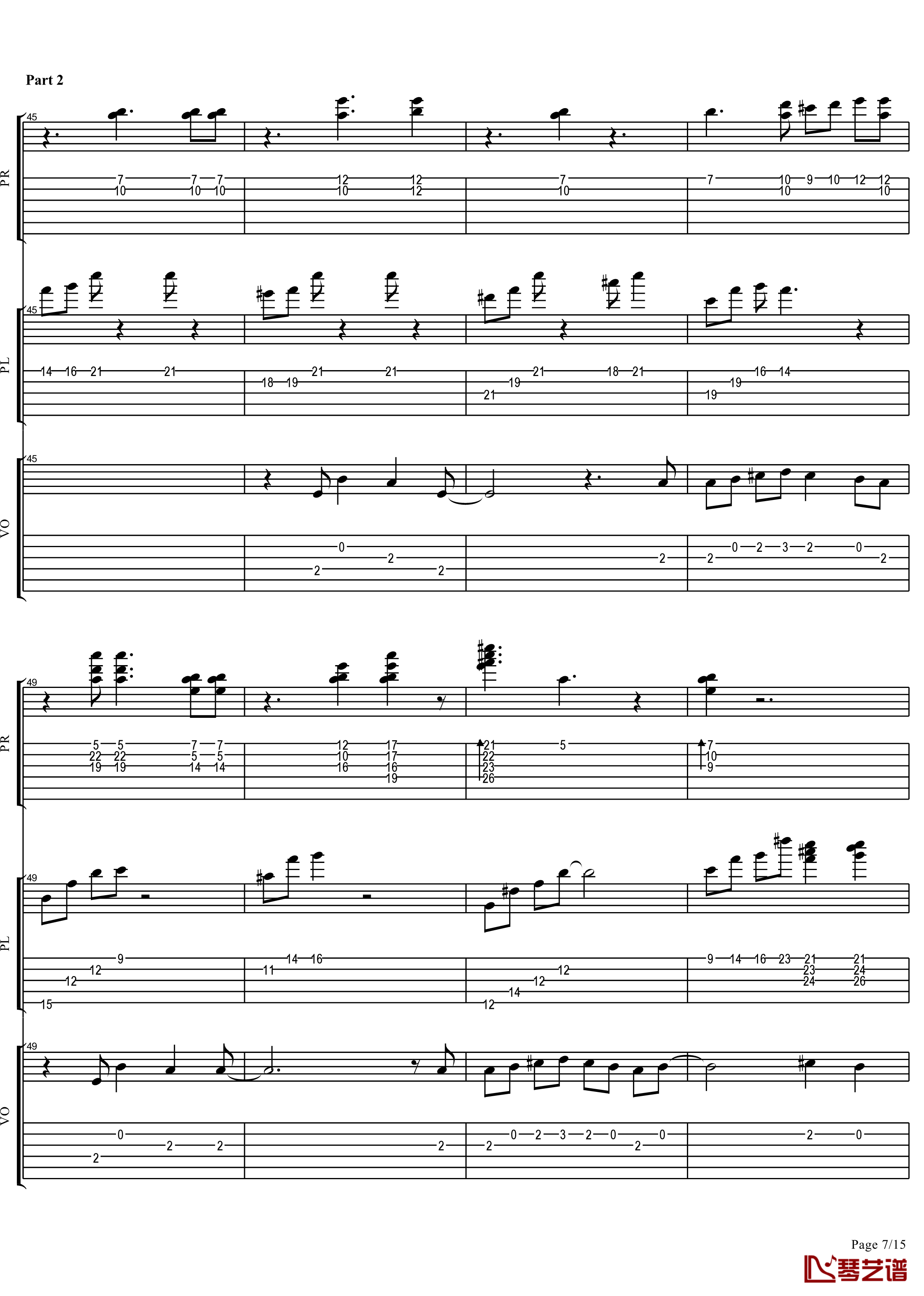第一个清晨钢琴谱-完美弹唱版-王力宏7