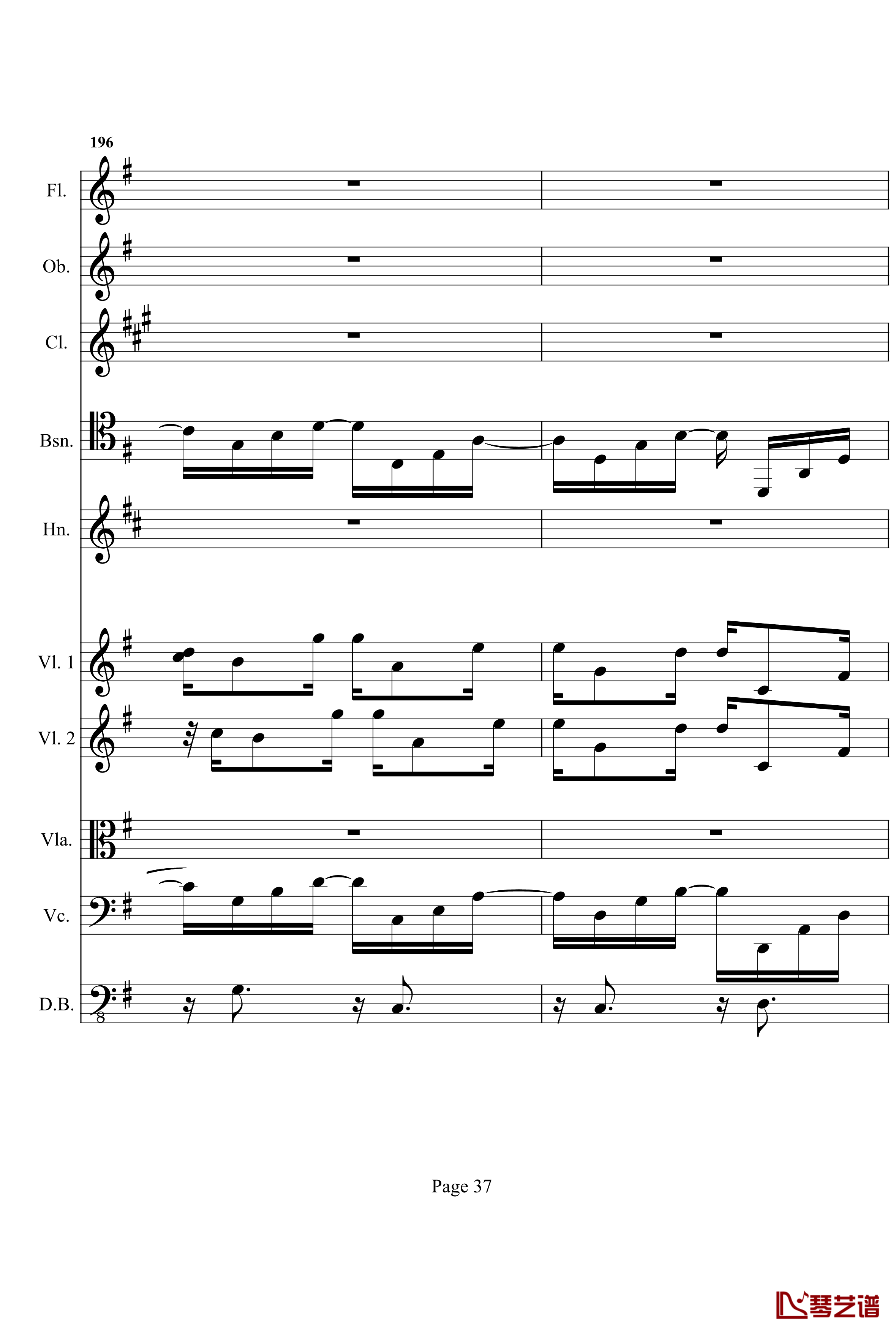 奏鸣曲之交响钢琴谱- 第十首-Ⅰ-贝多芬-beethoven37