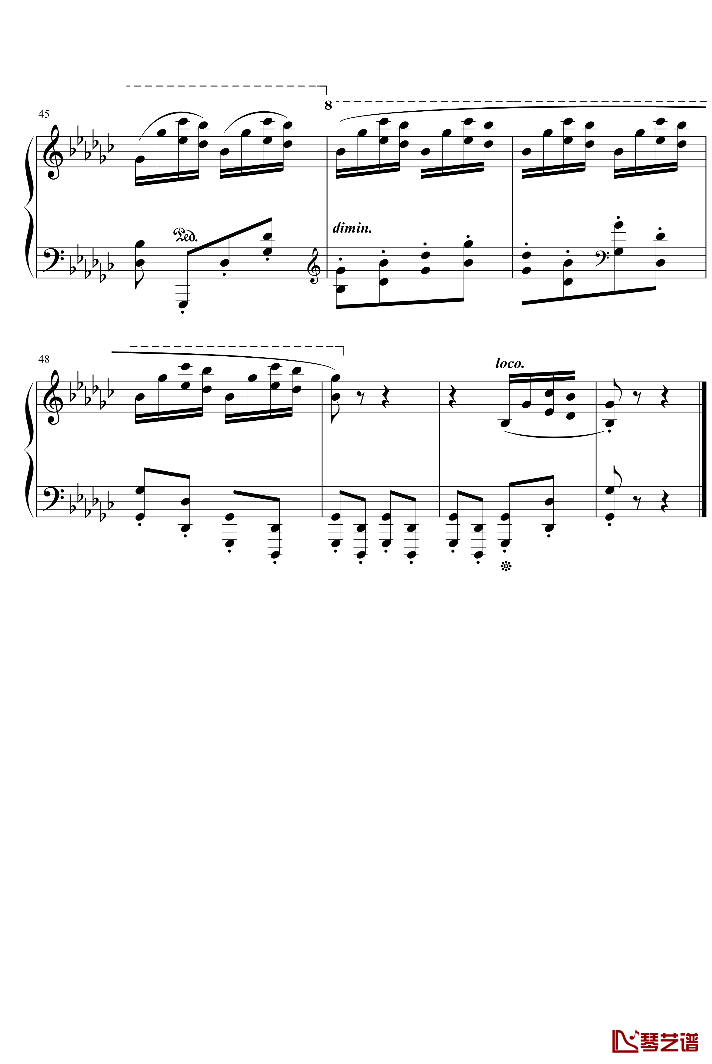 肖邦练习曲钢琴谱-肖邦-chopin5