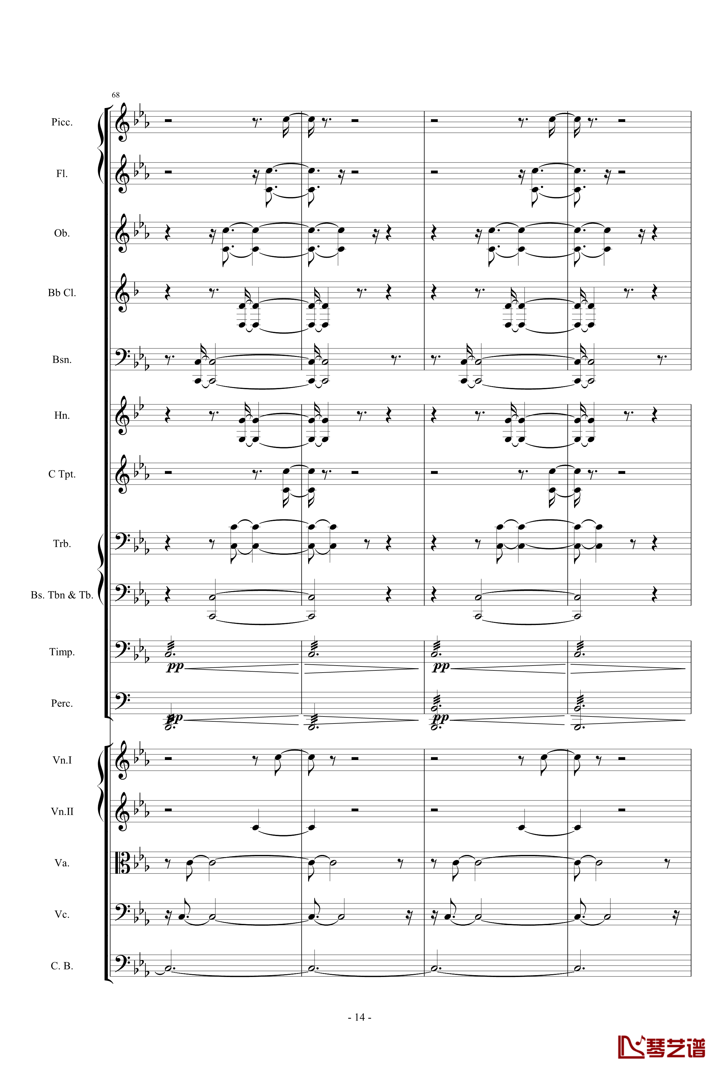 愤怒的小鸟交响曲第三乐章Op.5 no.3钢琴谱-1057257814