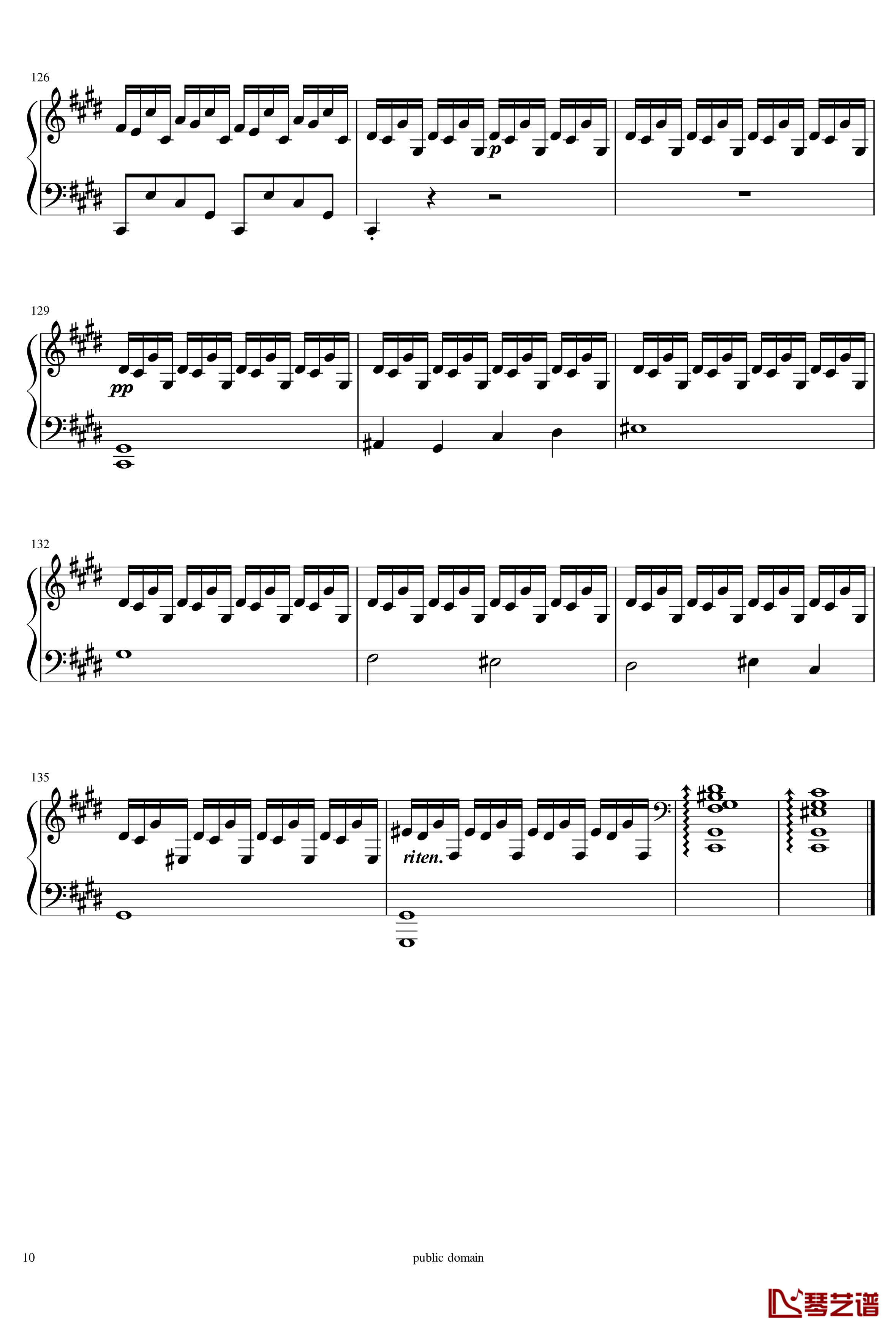 Fantaisie-Impromptu Op.66-肖邦钢琴谱-chopin10