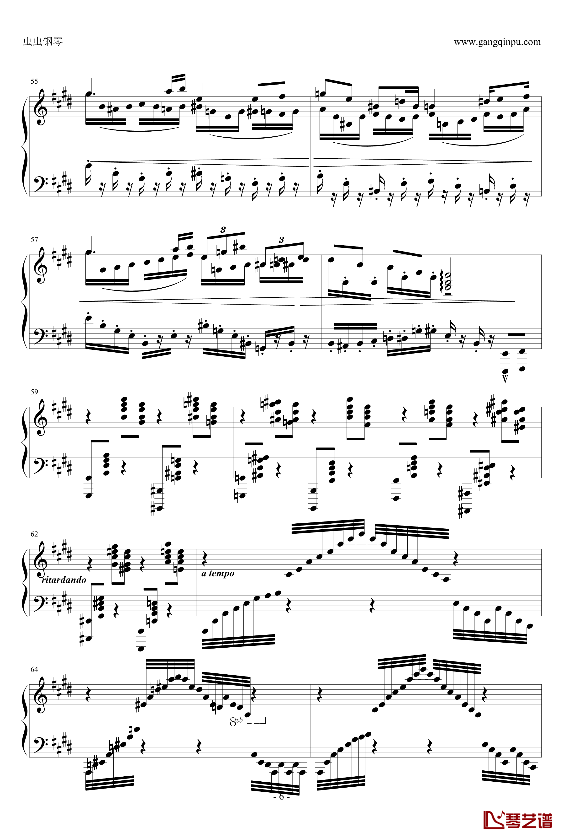 指尖上的梦想钢琴谱-E大调奏鸣曲-airoad6