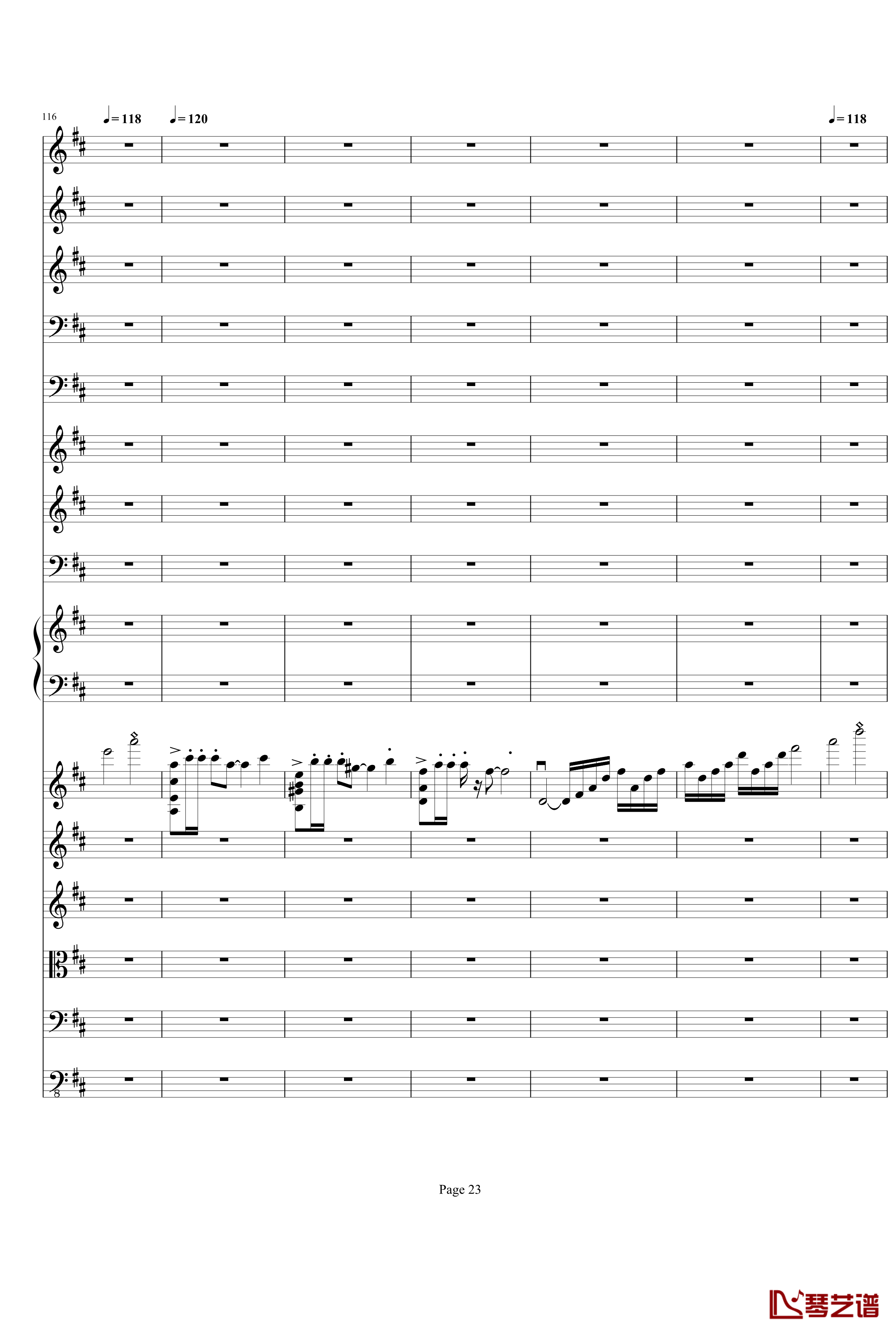 b小调小提琴协奏曲第三乐章钢琴谱-总谱-项道荣23