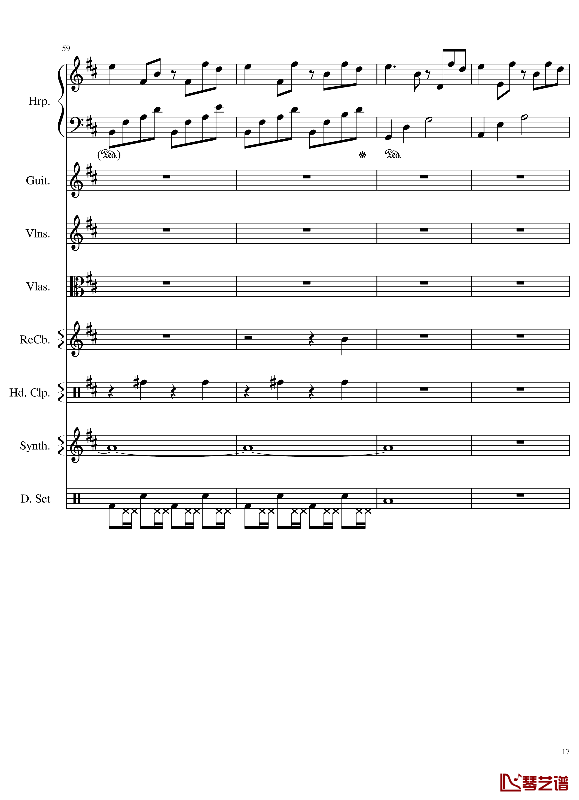 Take me hand钢琴谱-总谱-DAISHI DANCE17