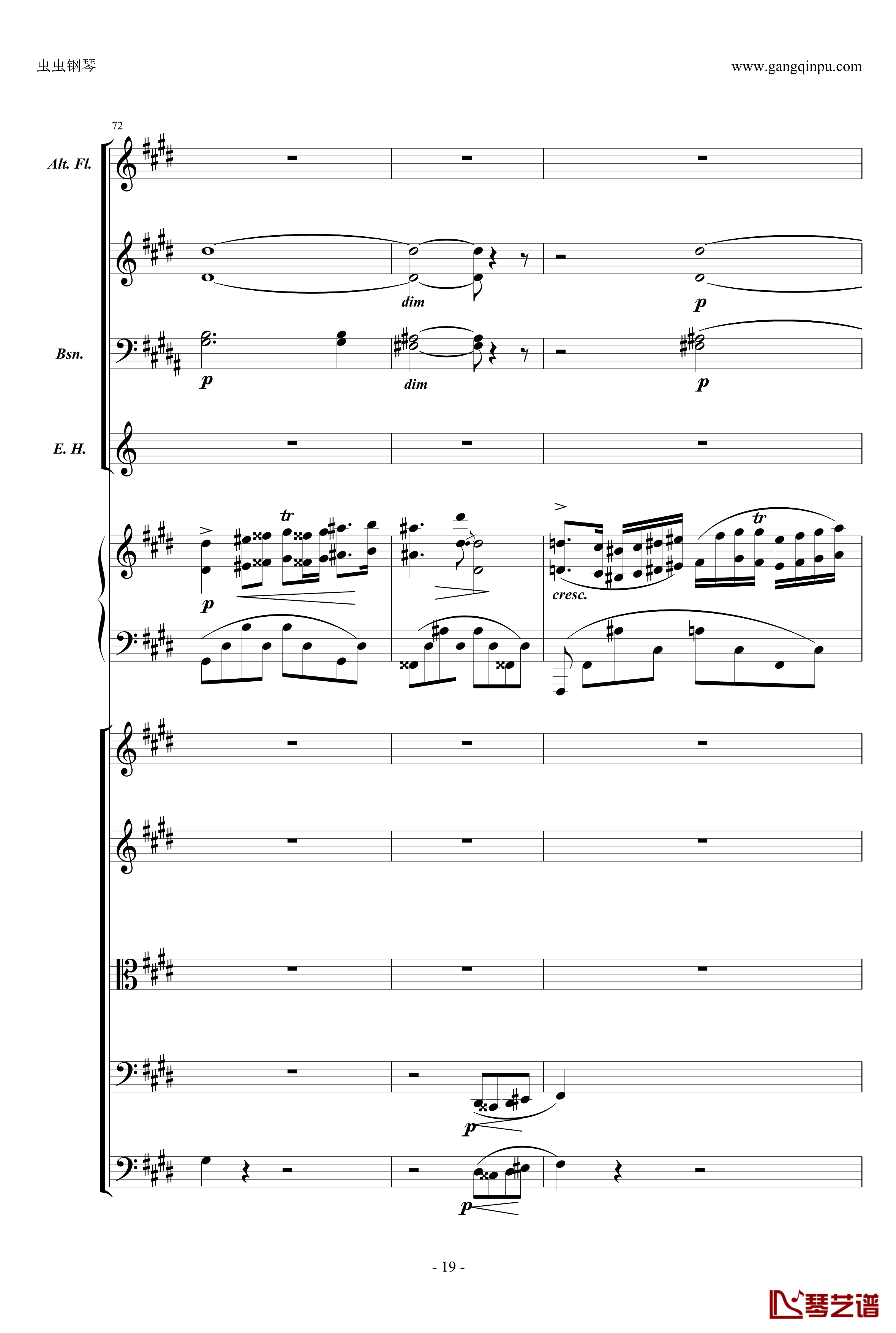 萧邦第一钢琴协奏曲第二乐章钢琴谱-肖邦-chopin19