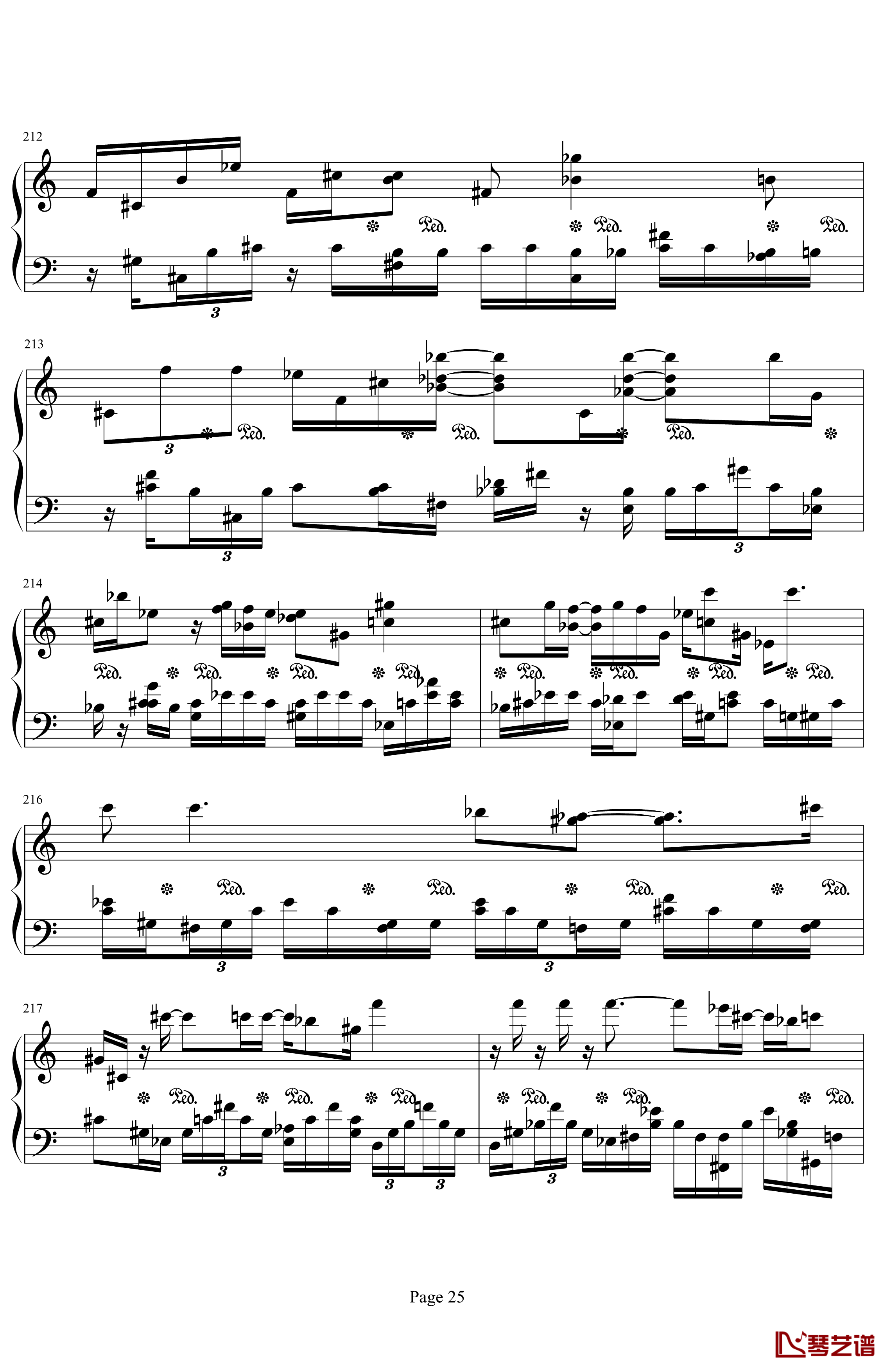肖邦第二诙谐曲钢琴谱-肖邦-chopin25