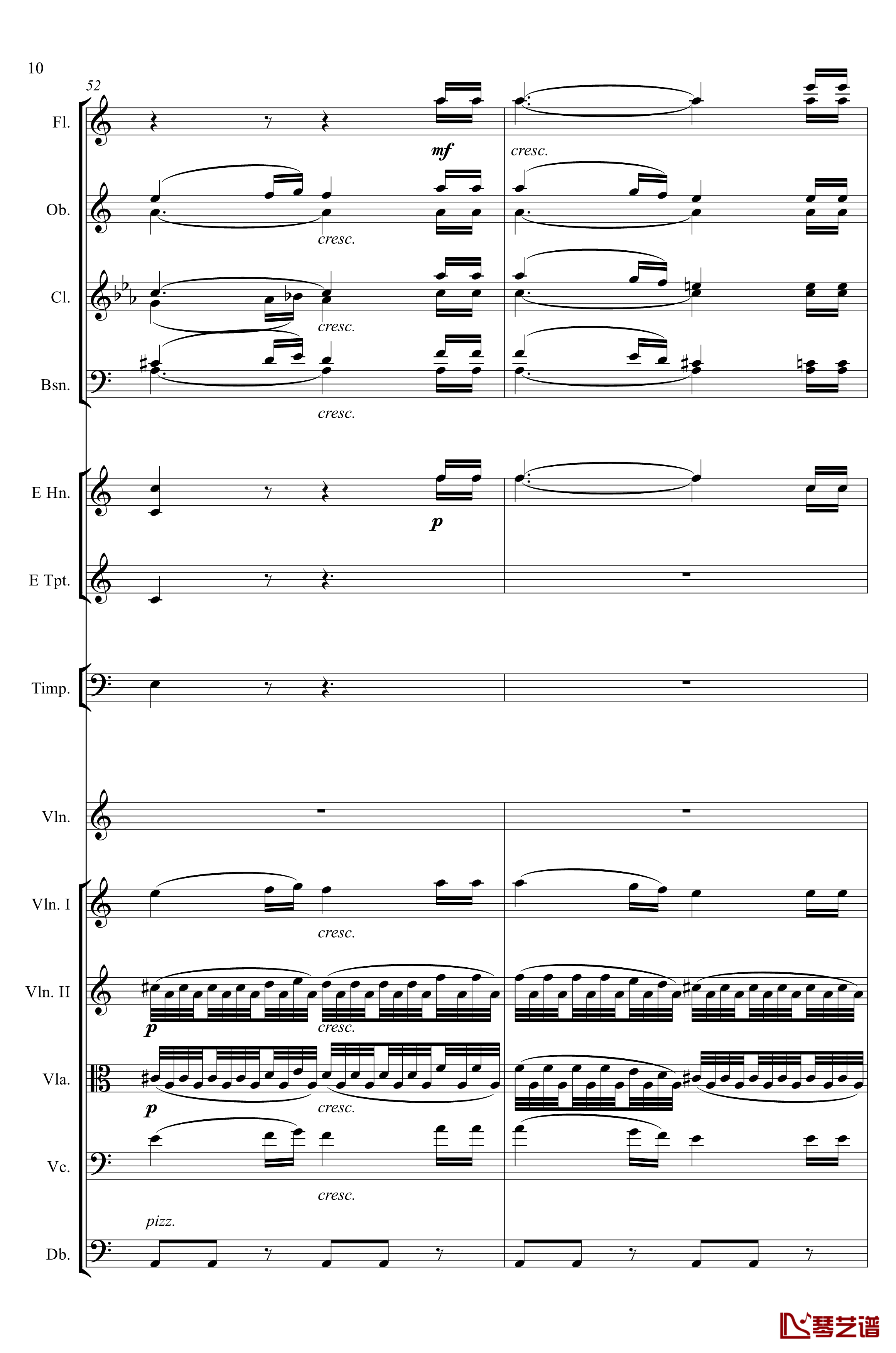 e小调小提琴协奏曲Op.64钢琴谱-第二乐章-Felix Mendelssohn10