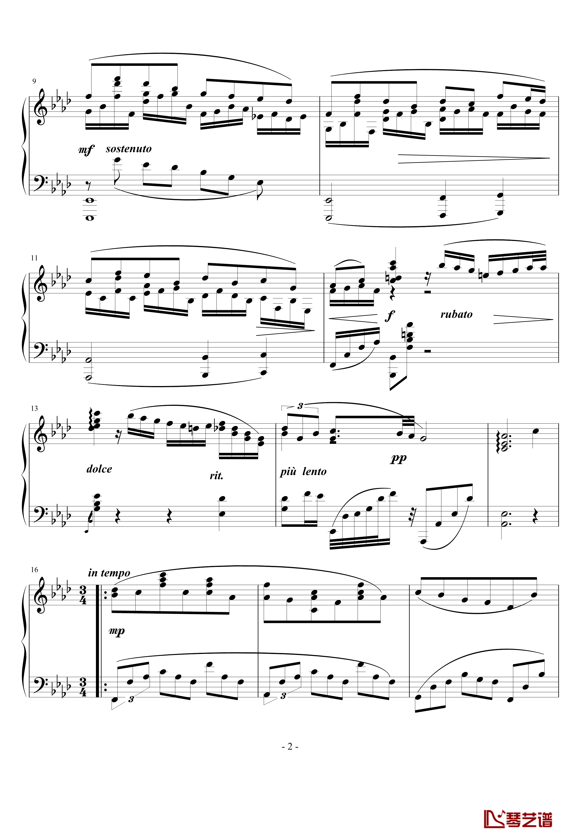 间奏曲6 Intermezzo No.6钢琴谱-nyride2