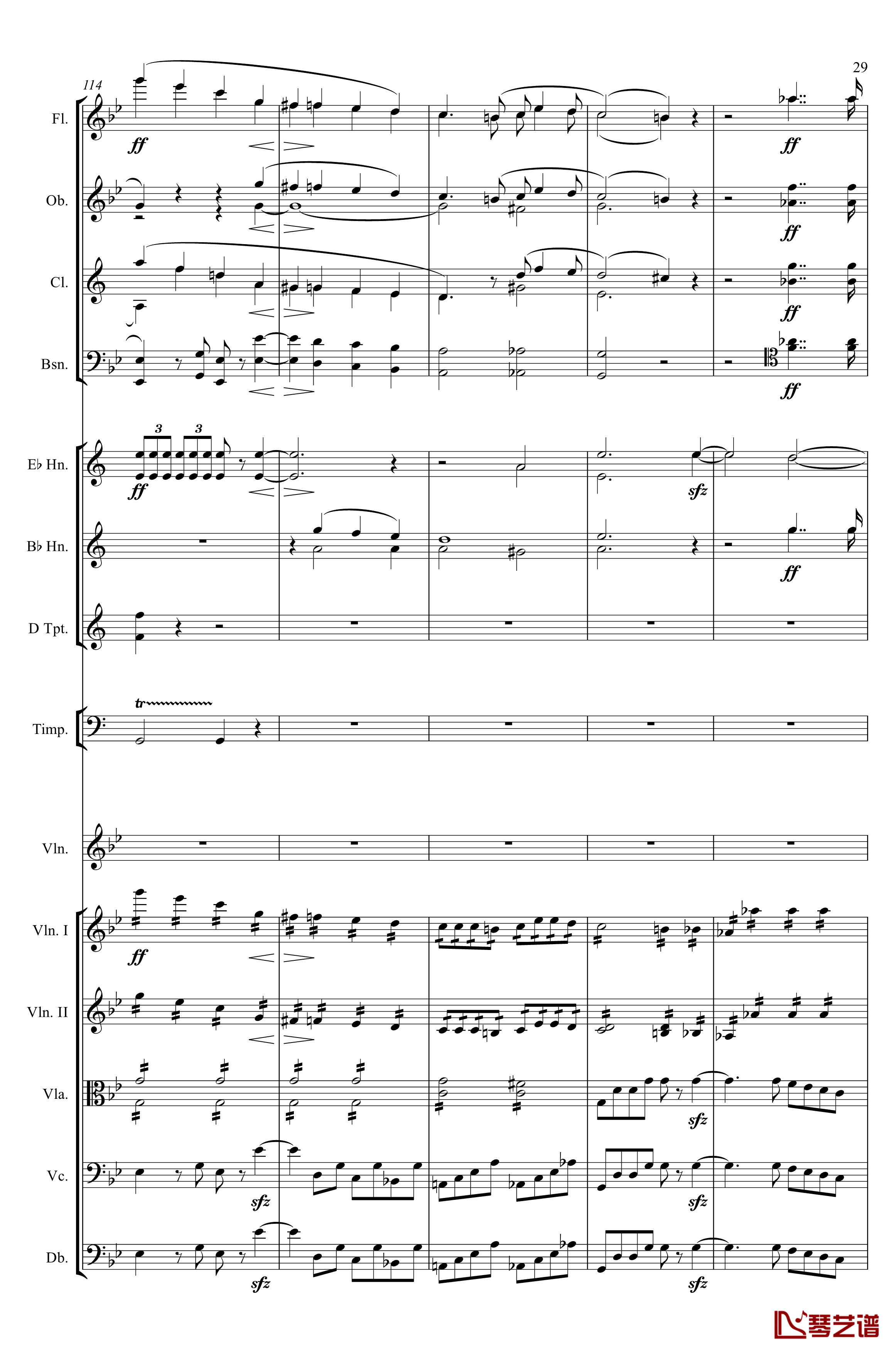 g小调第1小提琴协奏曲Op.26钢琴谱-第一乐章-Max Bruch29