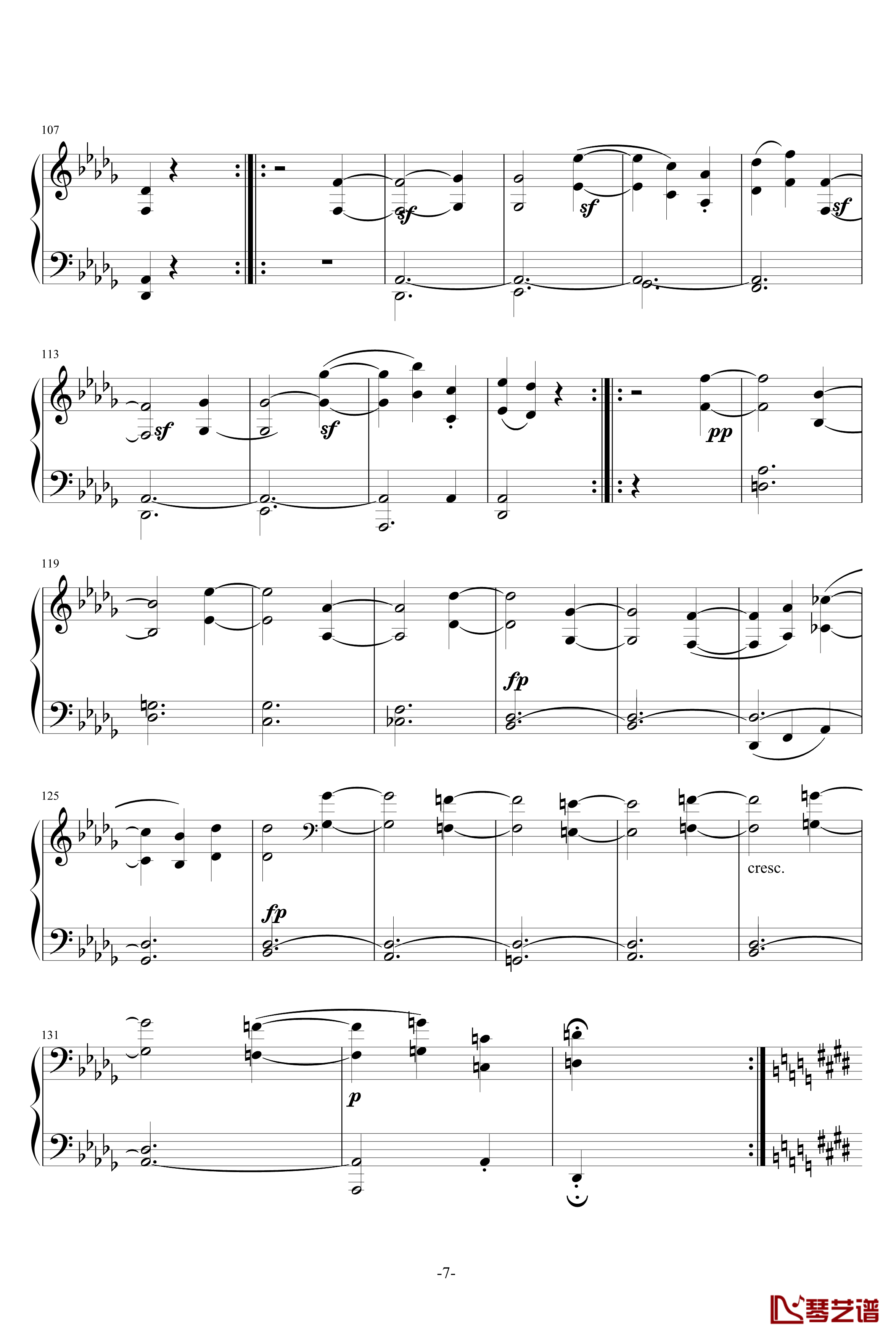 月光奏鸣曲钢琴谱-1，2，3乐章-贝多芬-beethoven7