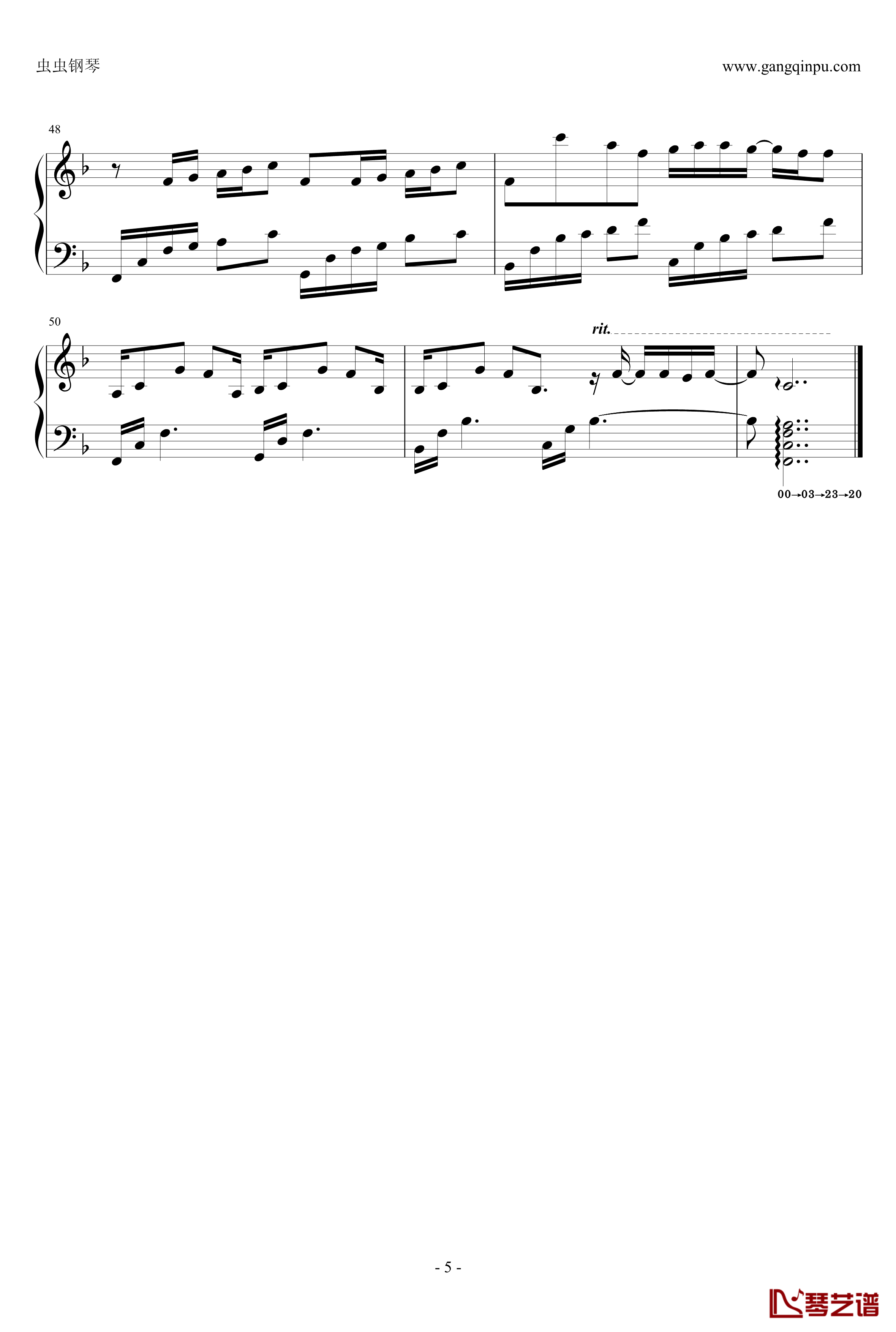 手语钢琴谱-周杰伦最新力作《十二新作》5