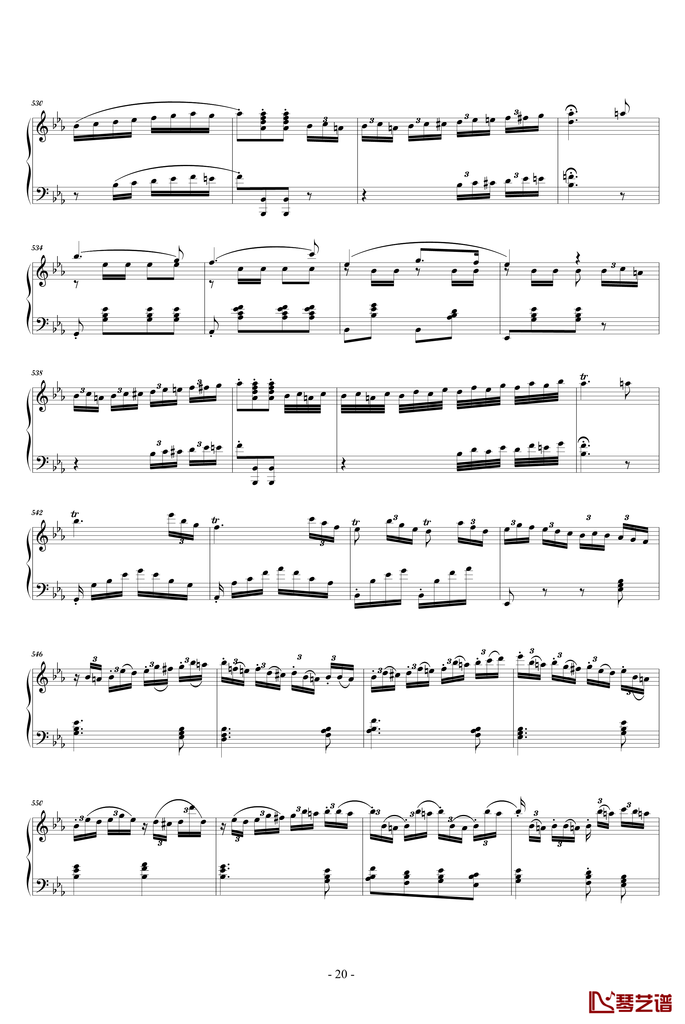 英雄钢琴谱-贝多芬-beethoven20