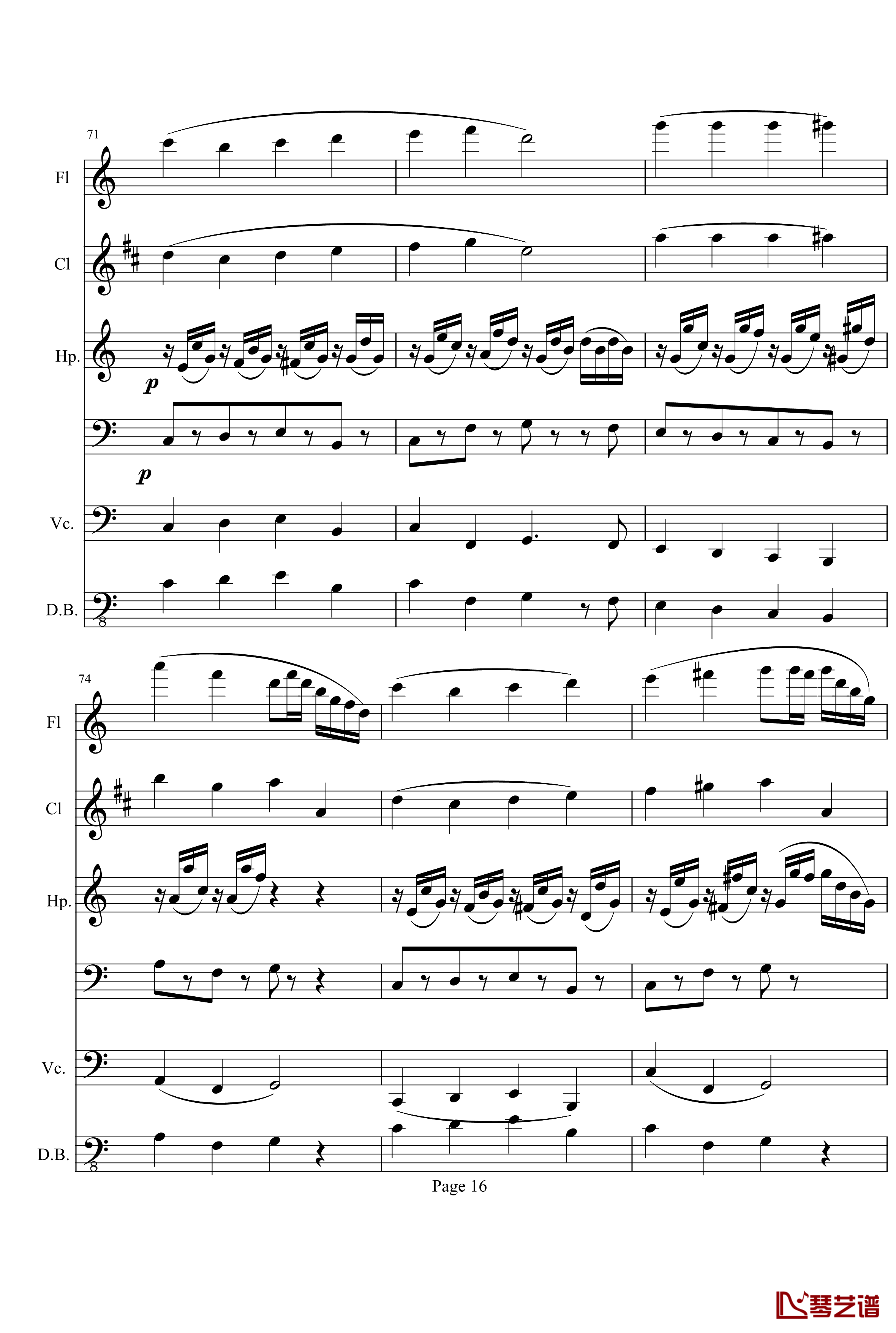 奏鸣曲之交响钢琴谱-第10首-Ⅱ-贝多芬-beethoven16