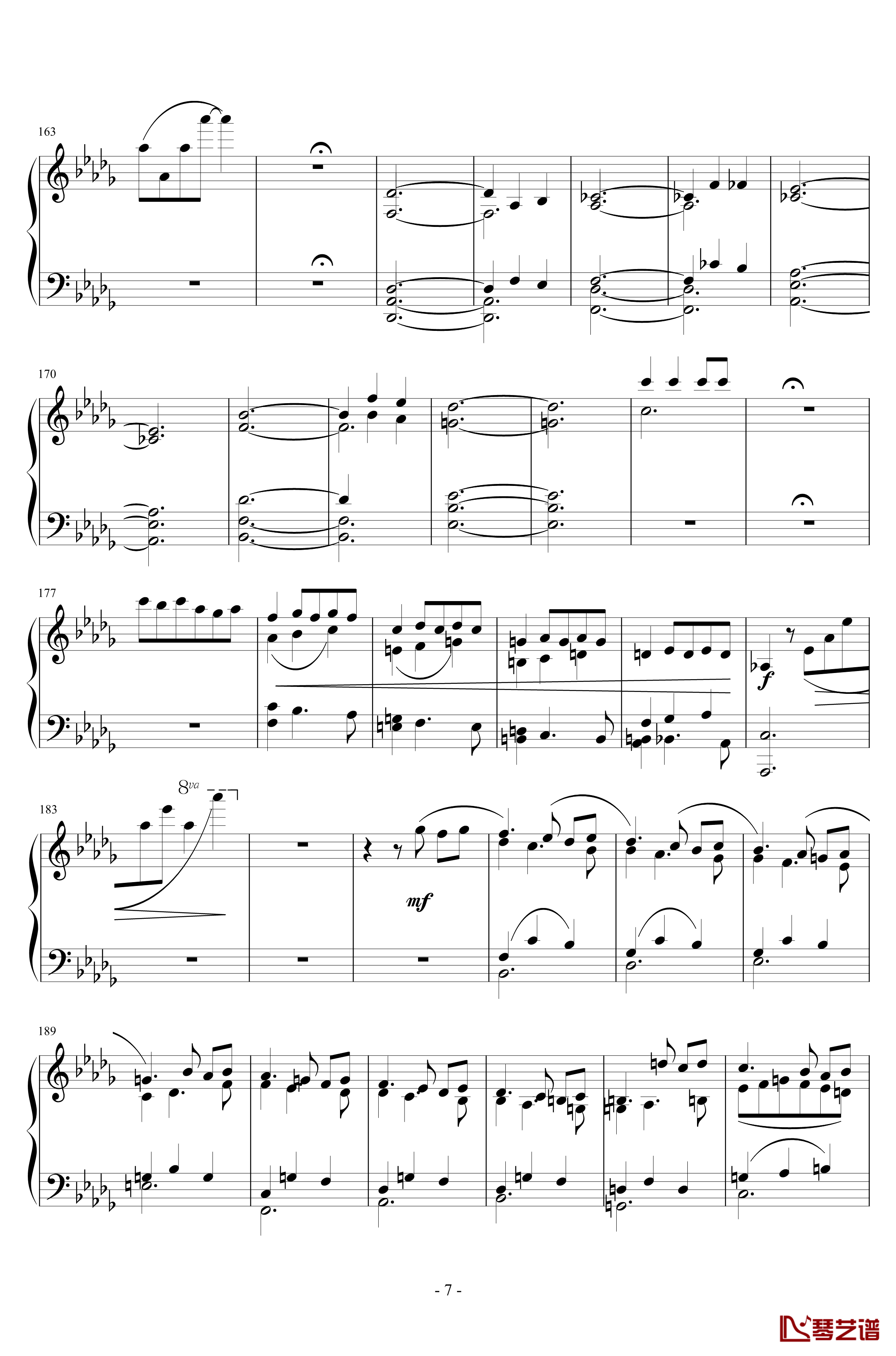第三乐章钢琴谱-A大调奏鸣曲-清代皇帝7
