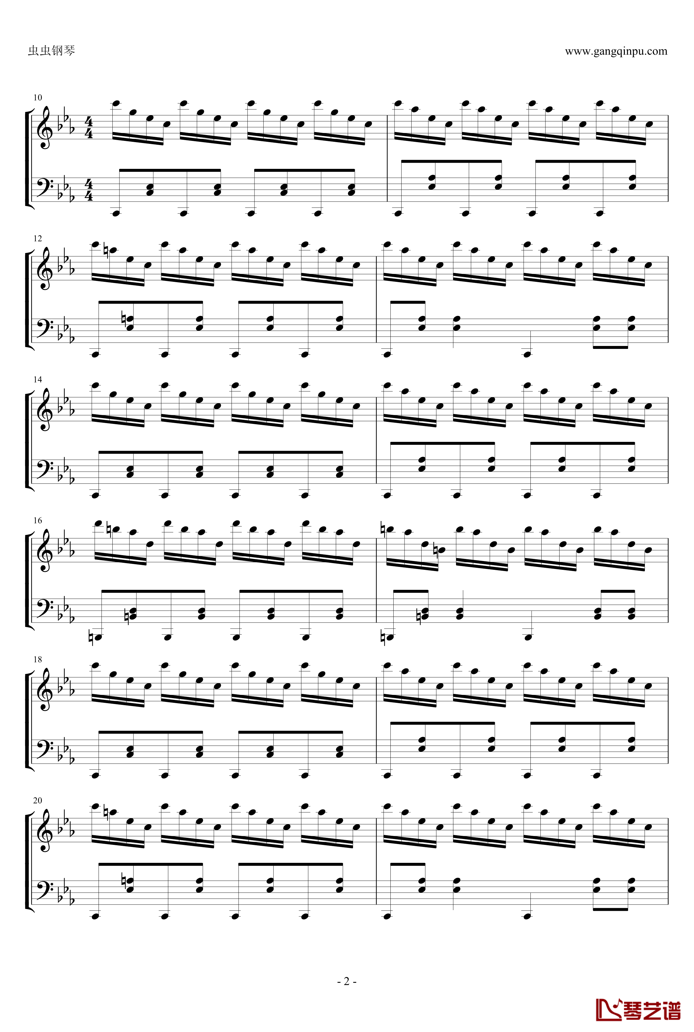 MENDES钢琴谱-触手猴-beatmaniaIIDX2