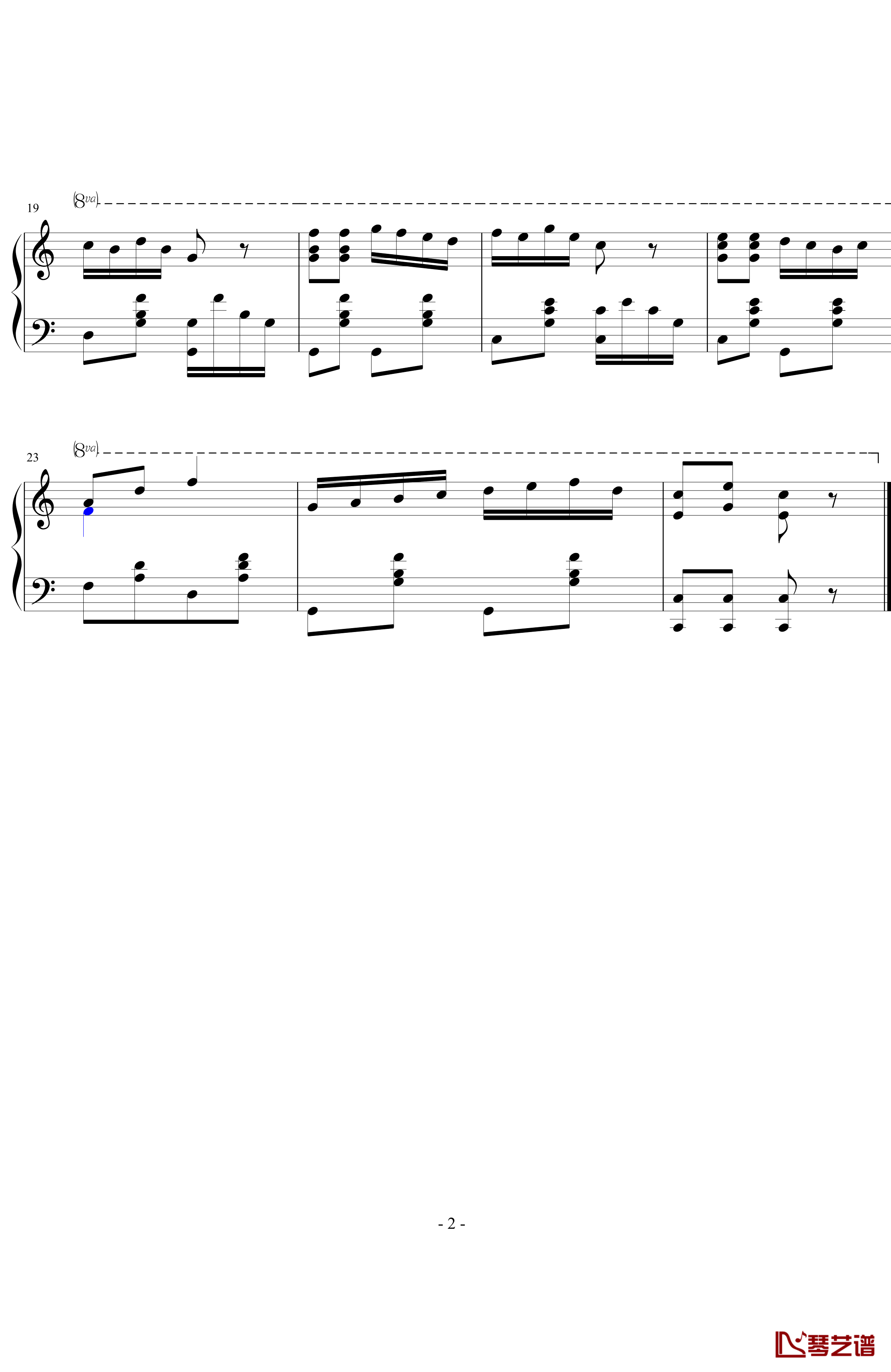 波尔卡钢琴谱-J·库弗纳2