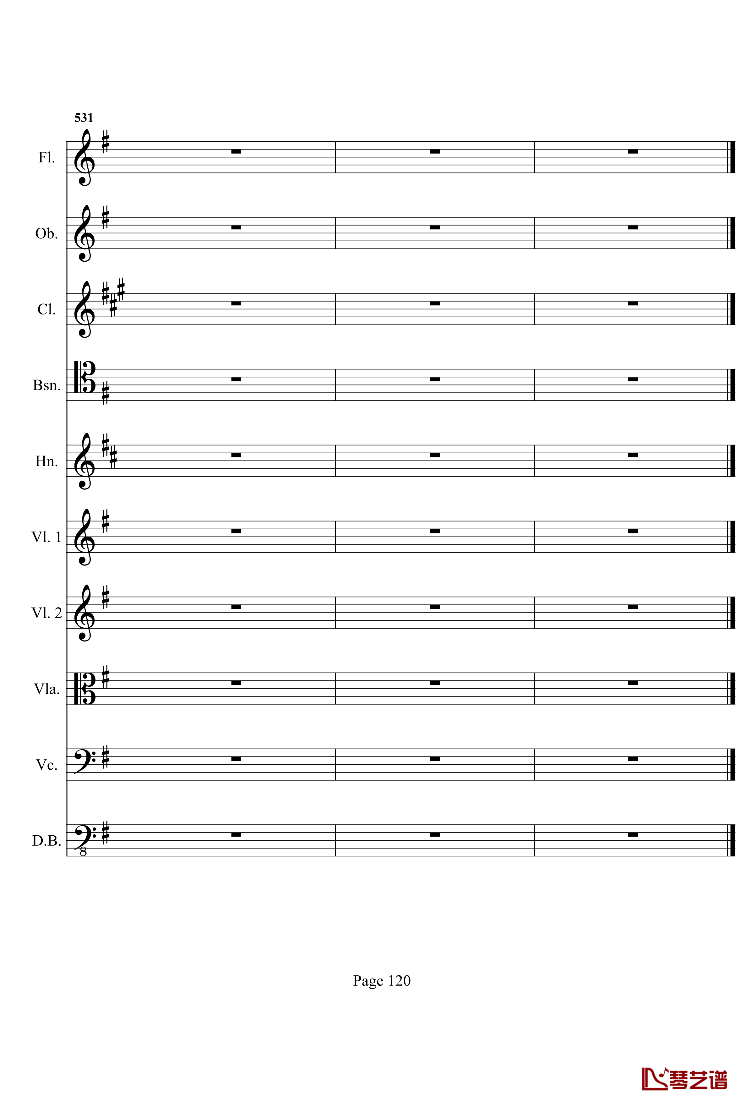 奏鸣曲之交响钢琴谱- 第十首-Ⅰ-贝多芬-beethoven120