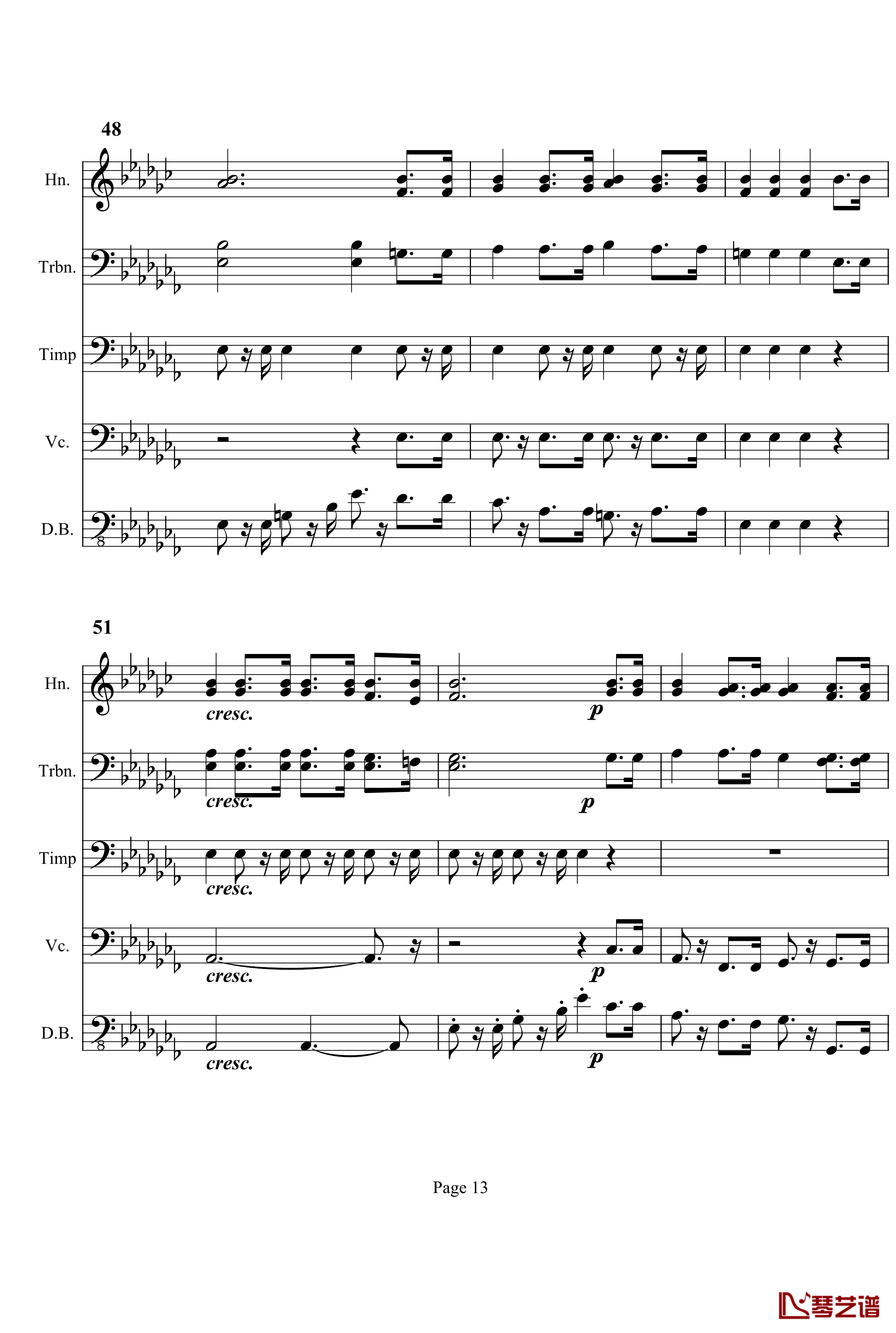 奏鸣曲之交响钢琴谱-第12首-Ⅲ-贝多芬-beethoven13