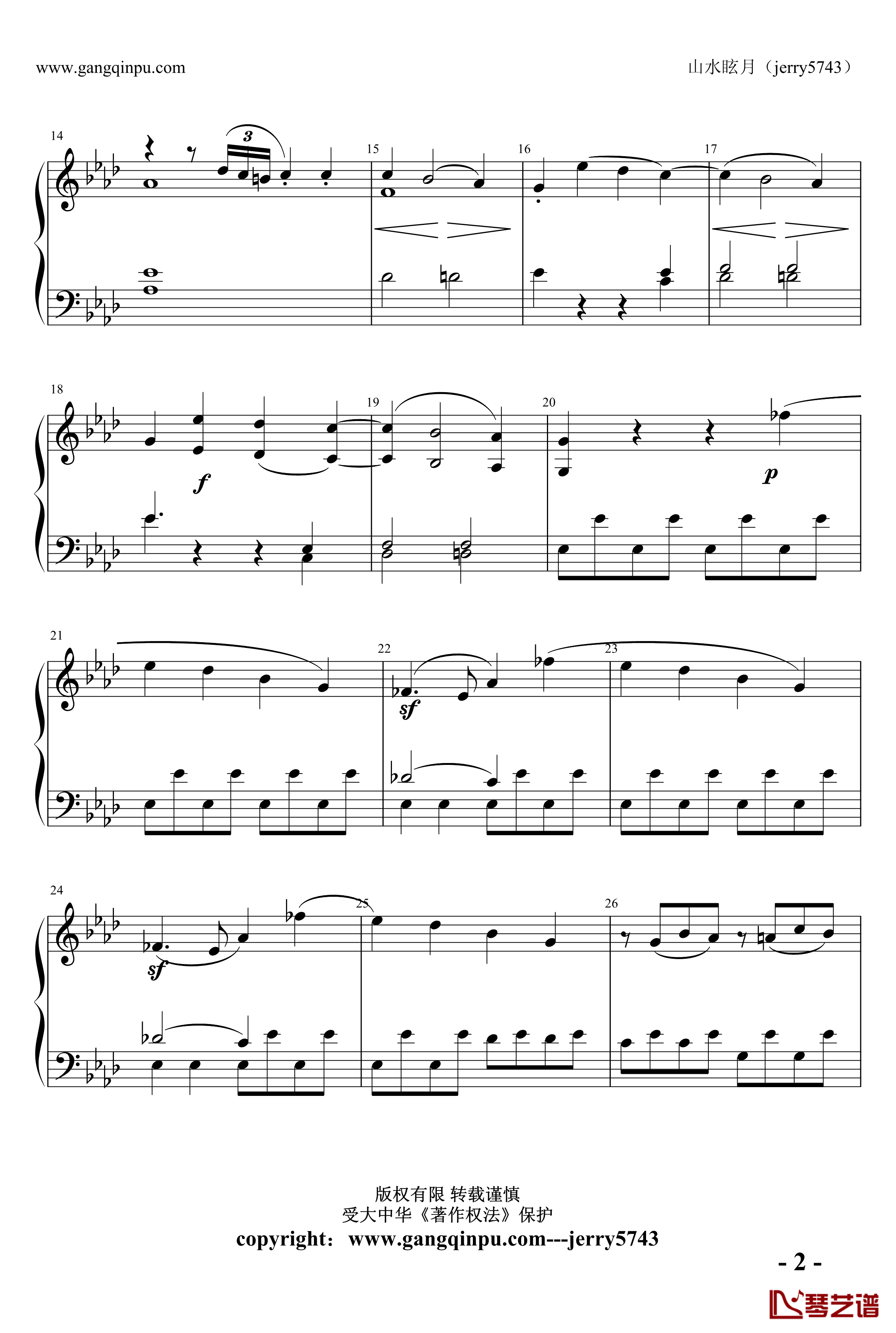 Piano Sonata No 1 part 1钢琴谱-贝多芬-beethoven2