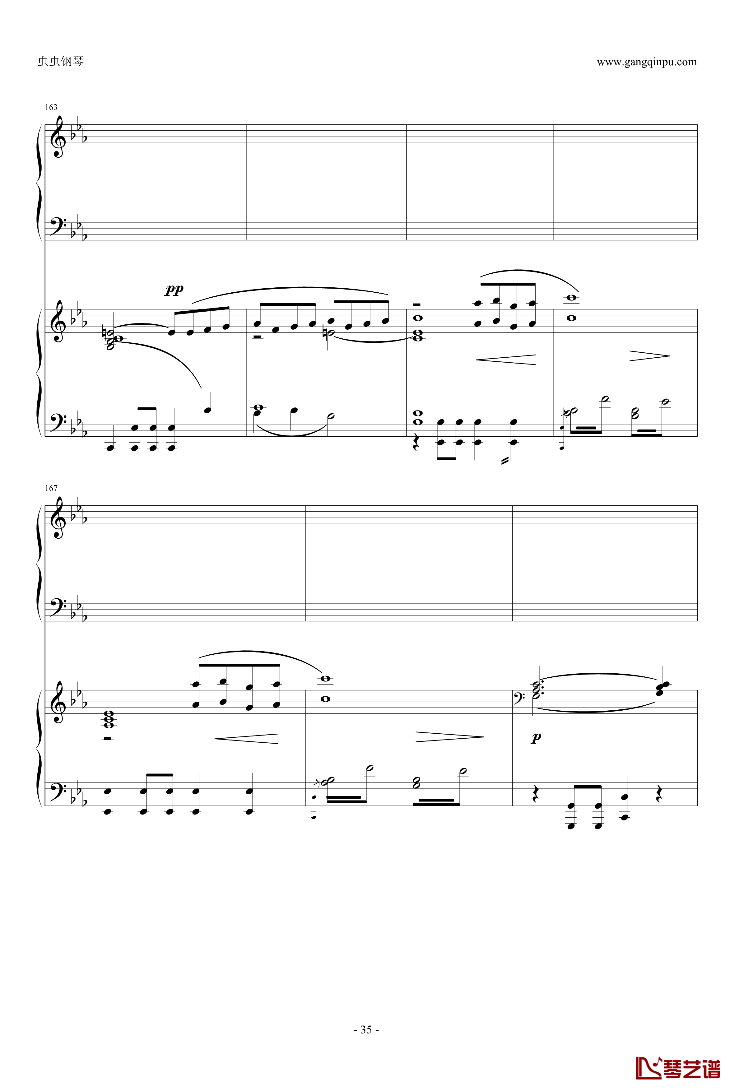 c小调第2钢琴协奏曲钢琴谱-拉赫马尼若夫35