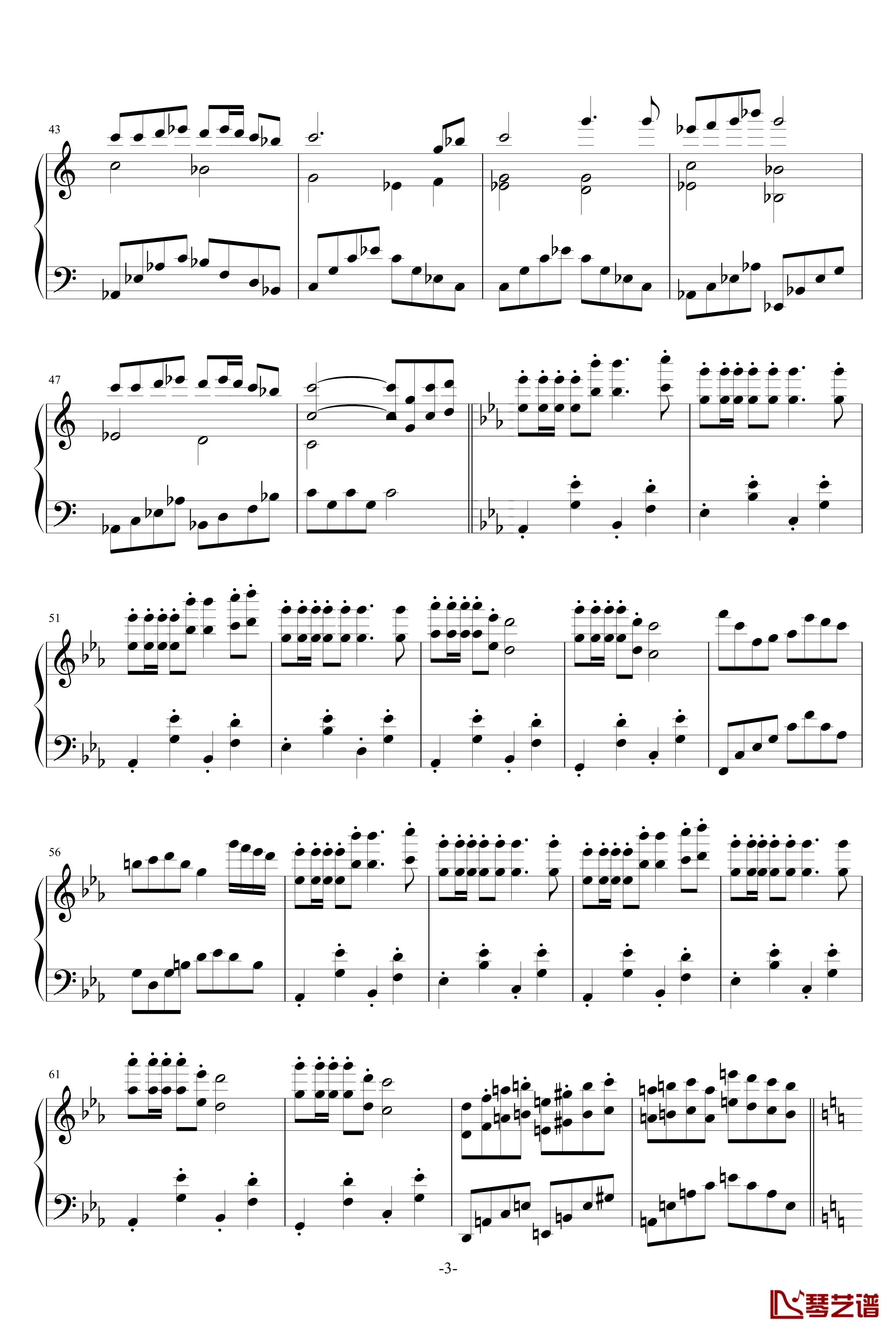 欢沁钢琴谱-林海-琵琶语3
