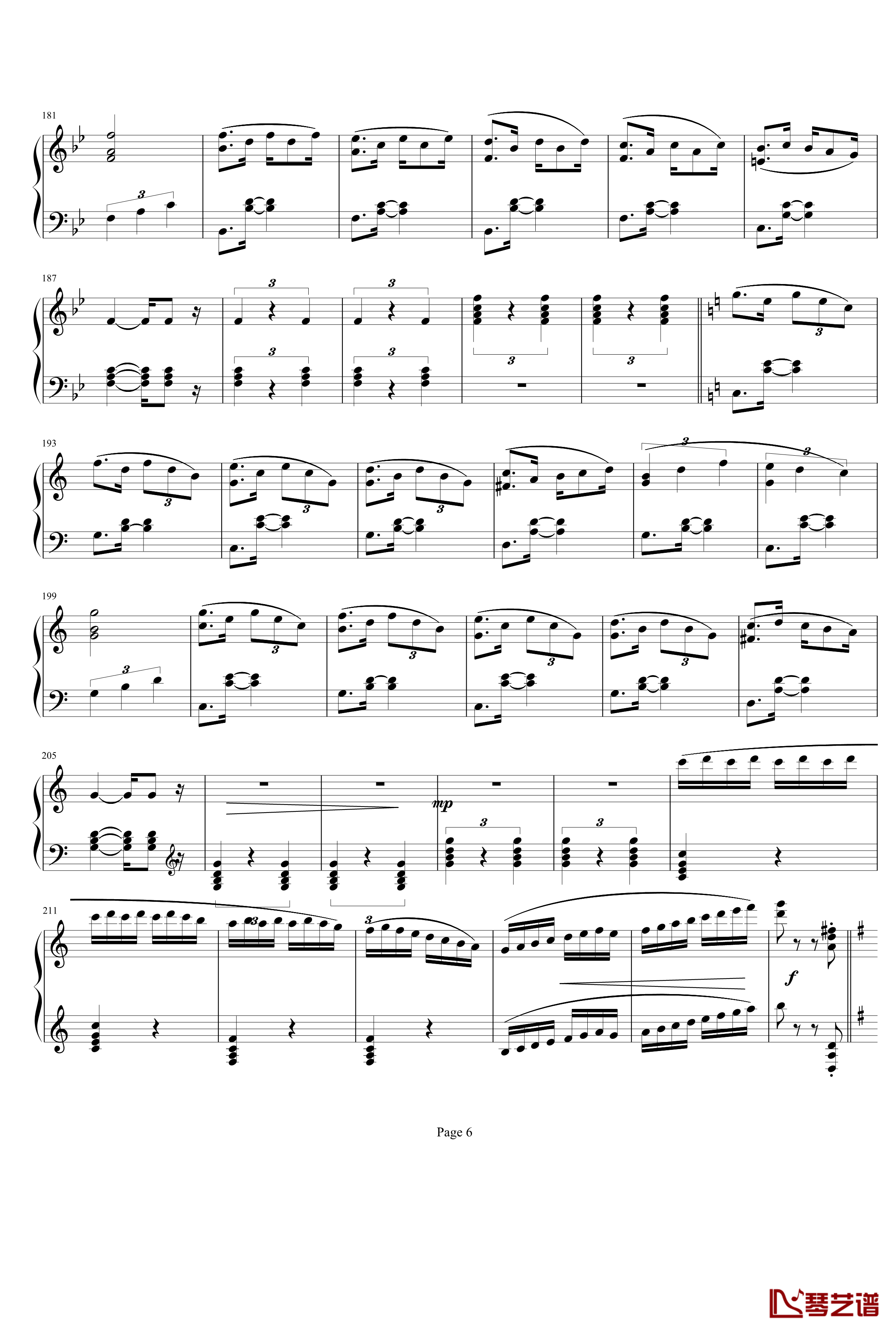 钢琴奏鸣曲4钢琴谱-项道荣6