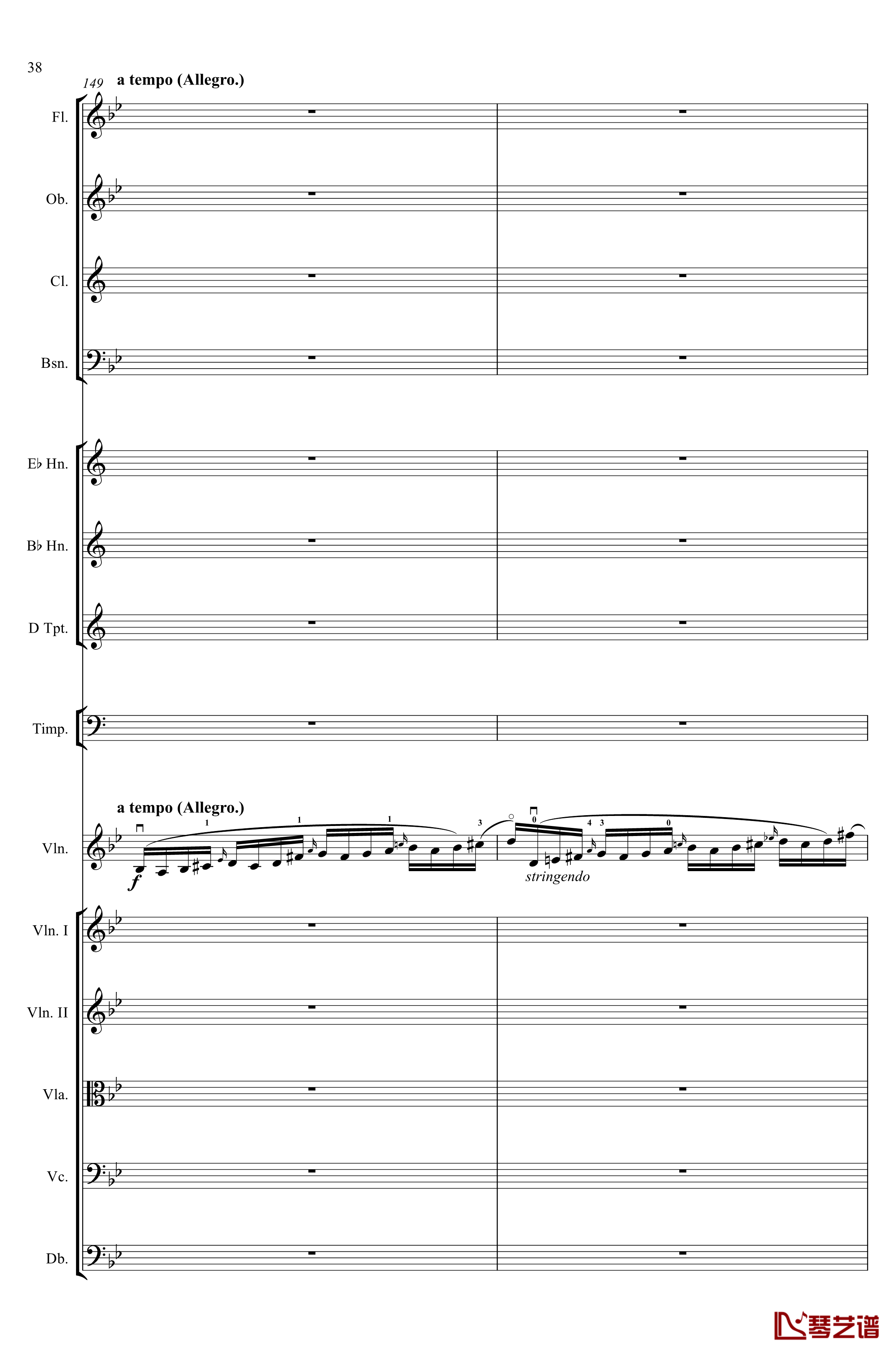 g小调第1小提琴协奏曲Op.26钢琴谱-第一乐章-Max Bruch38