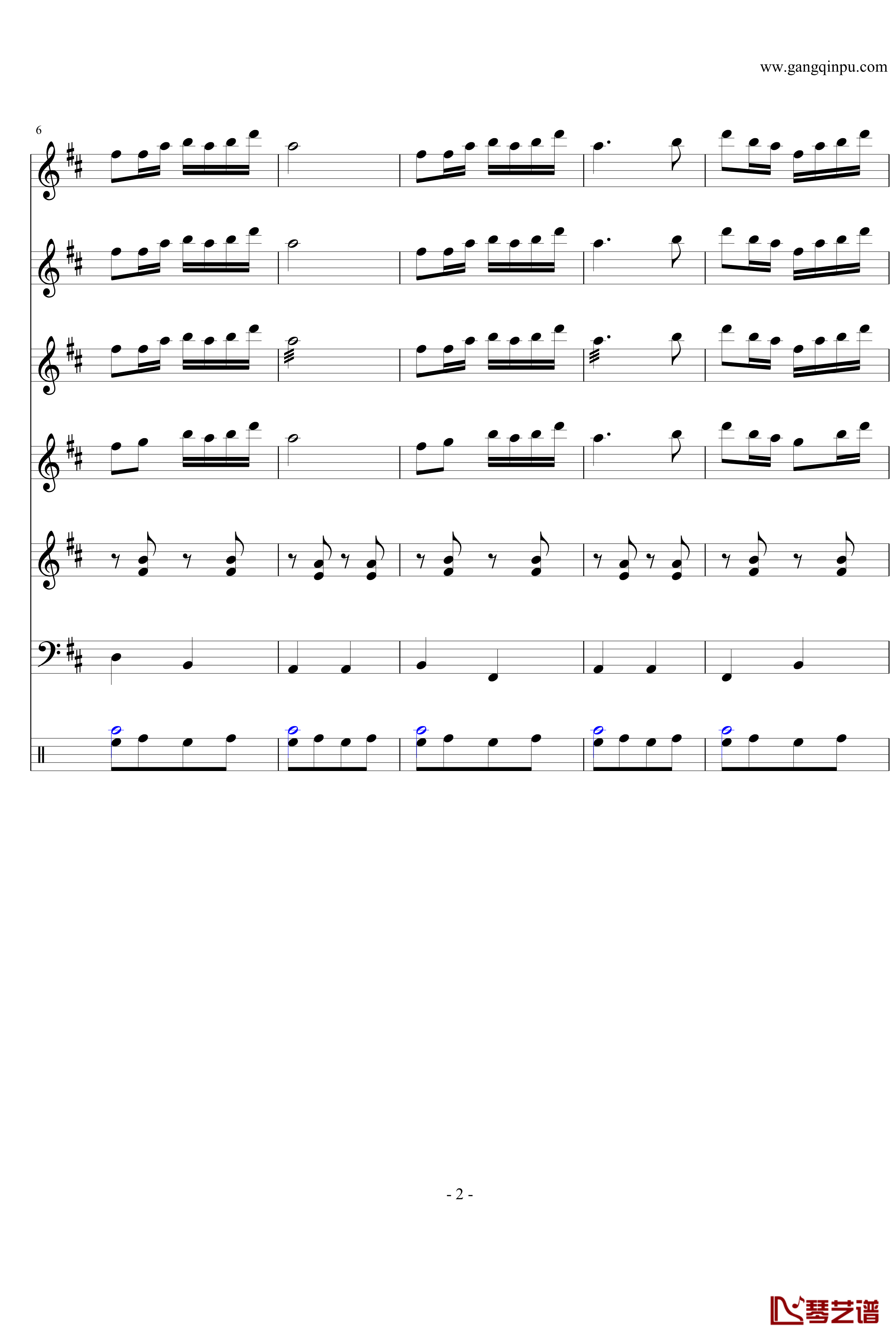 紫竹调钢琴谱-民乐版-中国名曲2