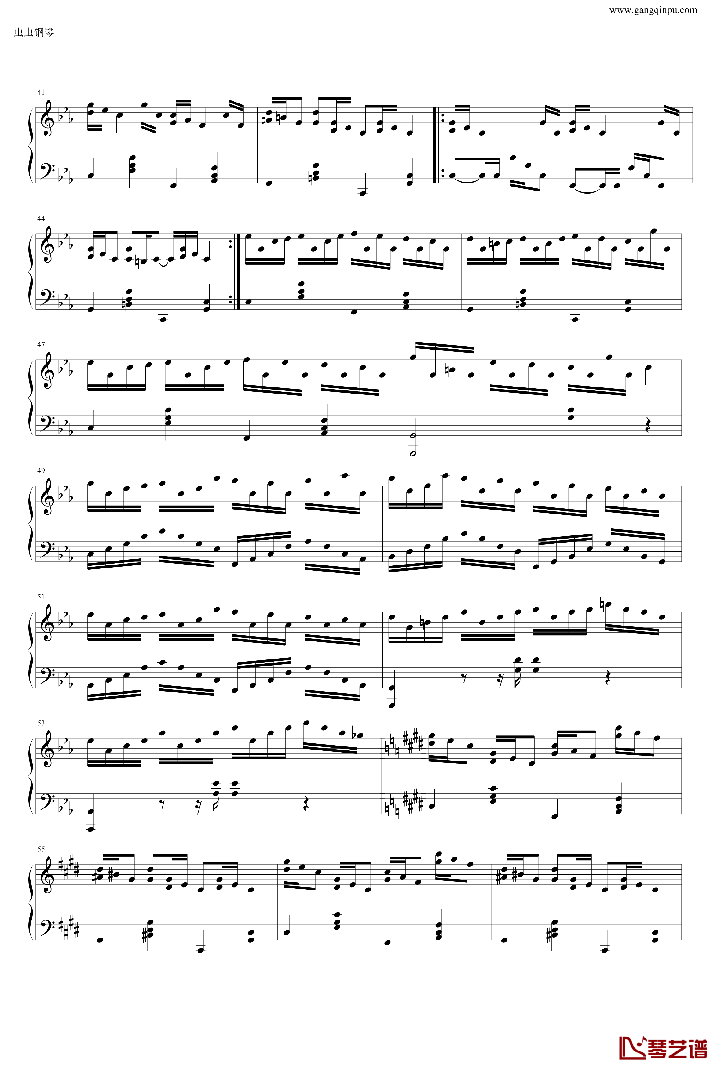 克罗地亚狂想曲钢琴谱-做了优化的纯正版-马克西姆-Maksim·Mrvica3
