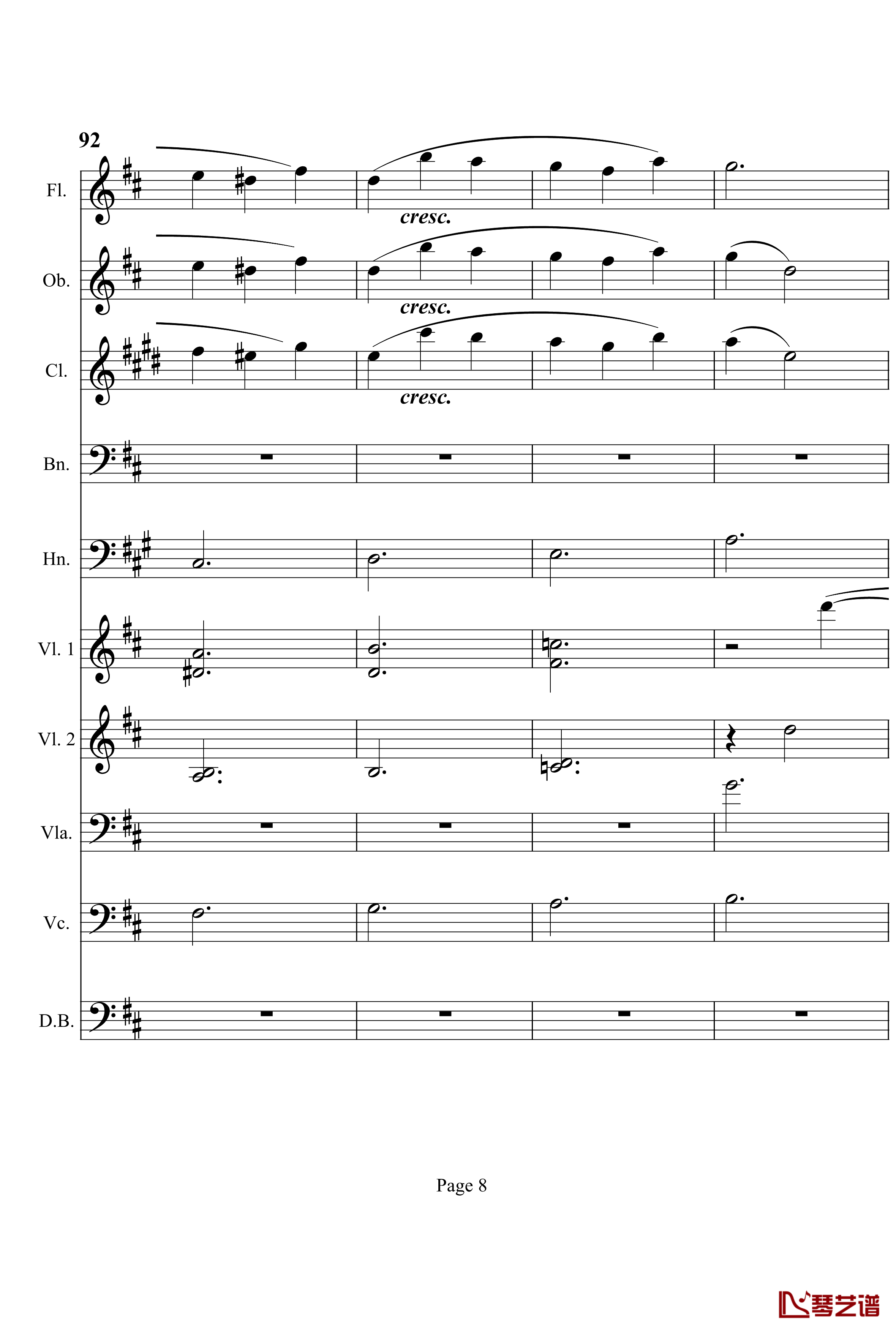 奏鸣曲之交响钢琴谱-第7首-Ⅲ-贝多芬-beethoven8