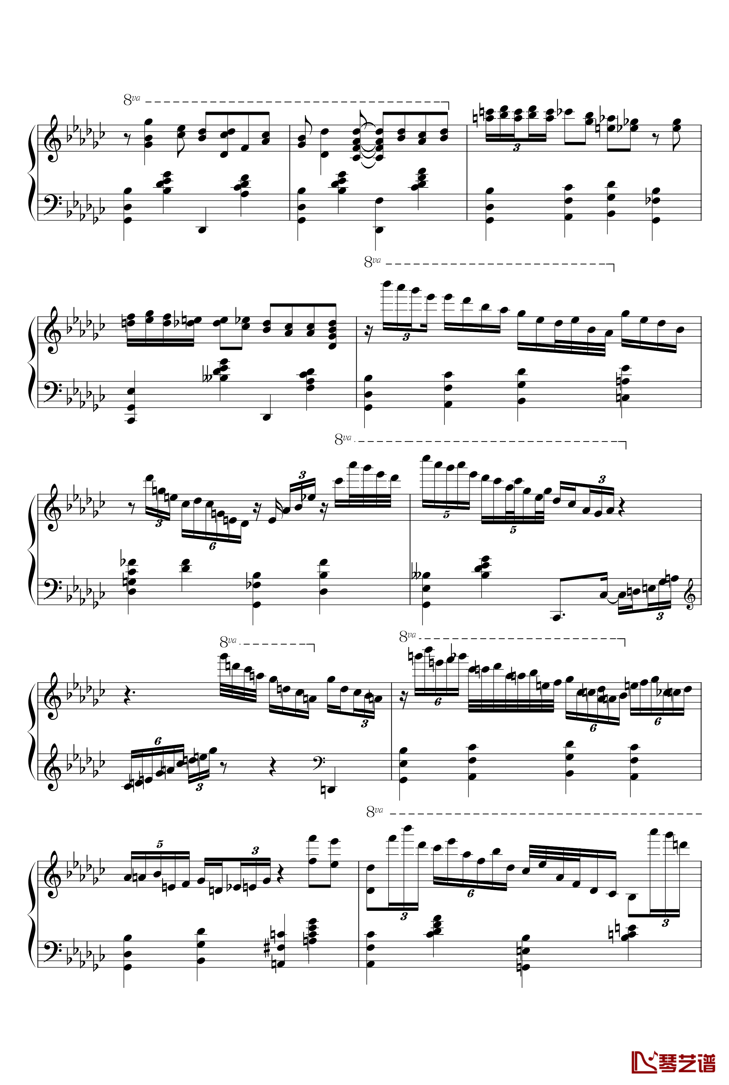 St.Louis Blues钢琴谱-Art Tatum7