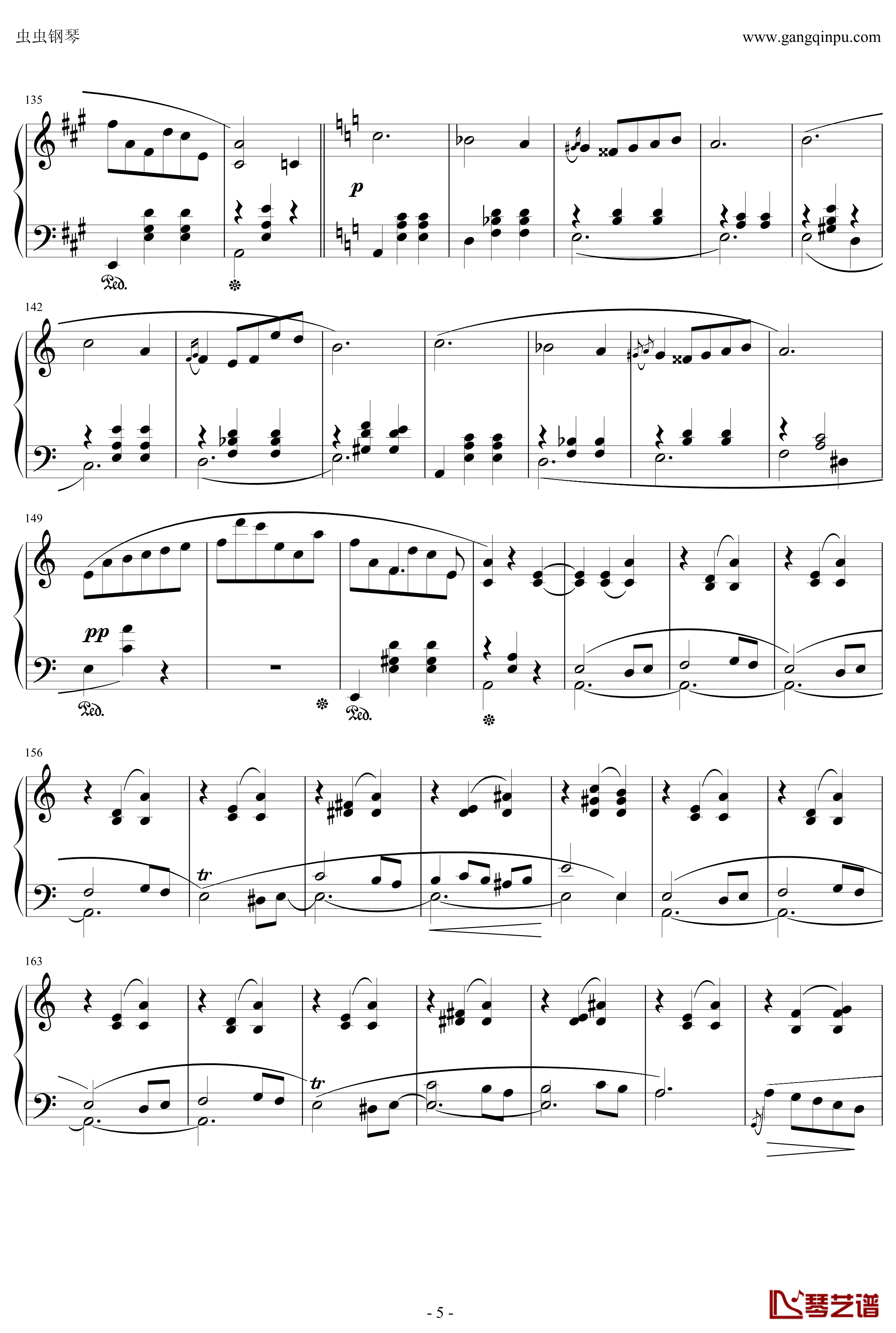 萧邦圆舞曲Op34No.2钢琴谱-肖邦-chopin5