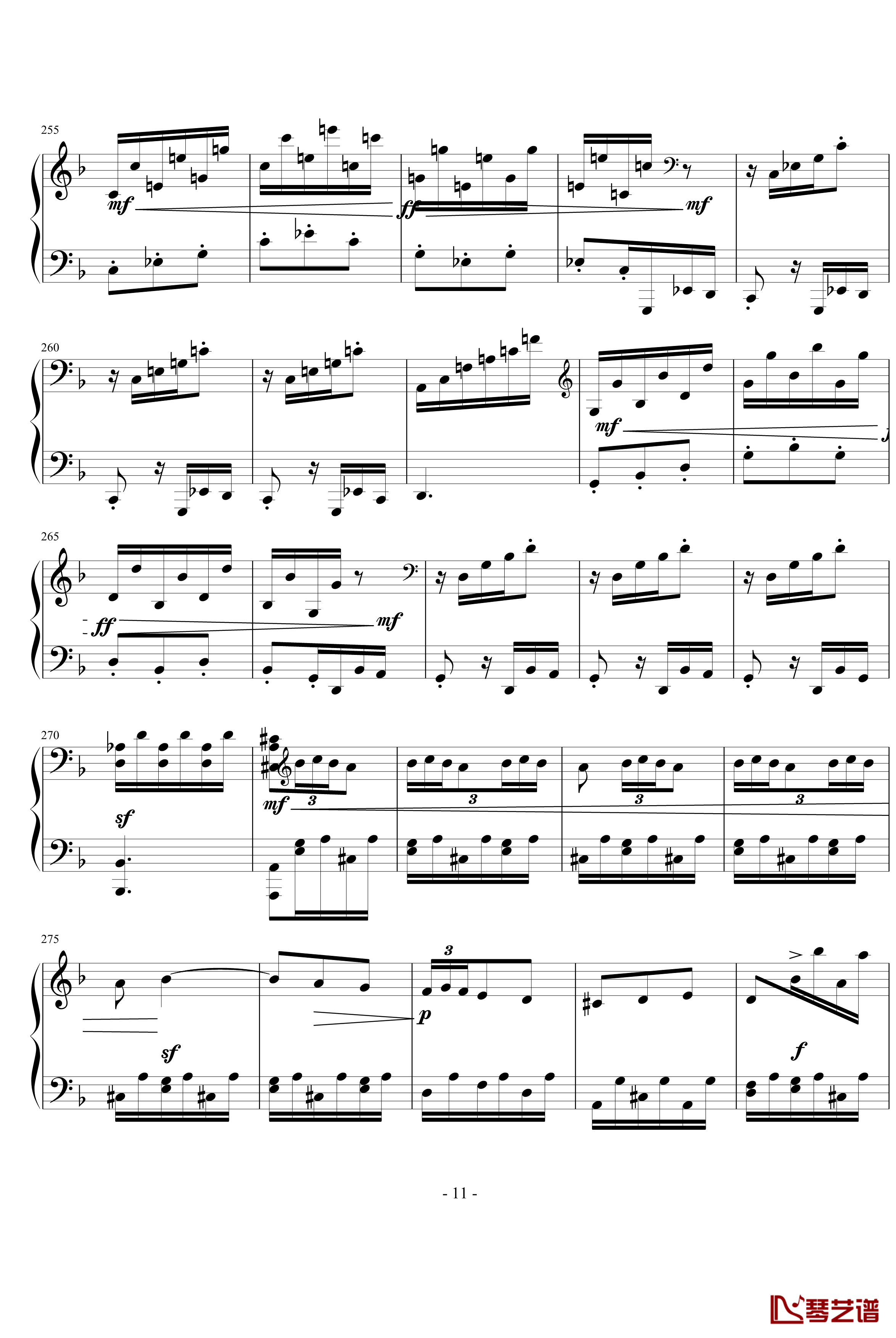 暴风雨第三乐章钢琴谱-贝多芬-beethoven11
