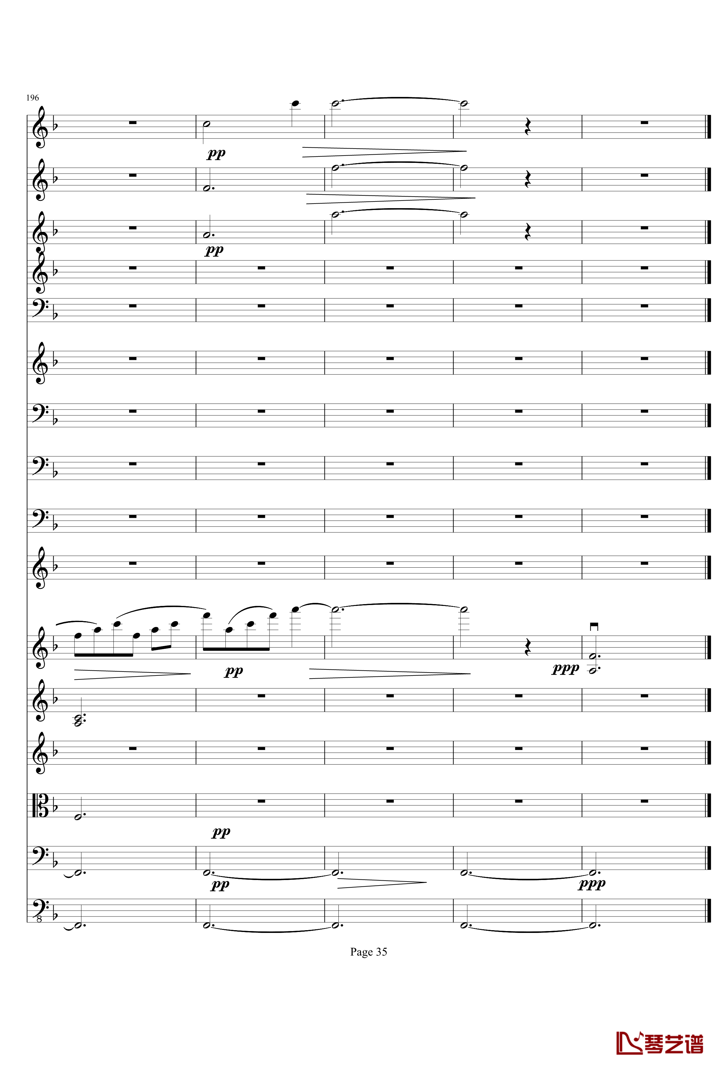 b小调小提琴协奏曲第二乐章钢琴谱-项道荣35