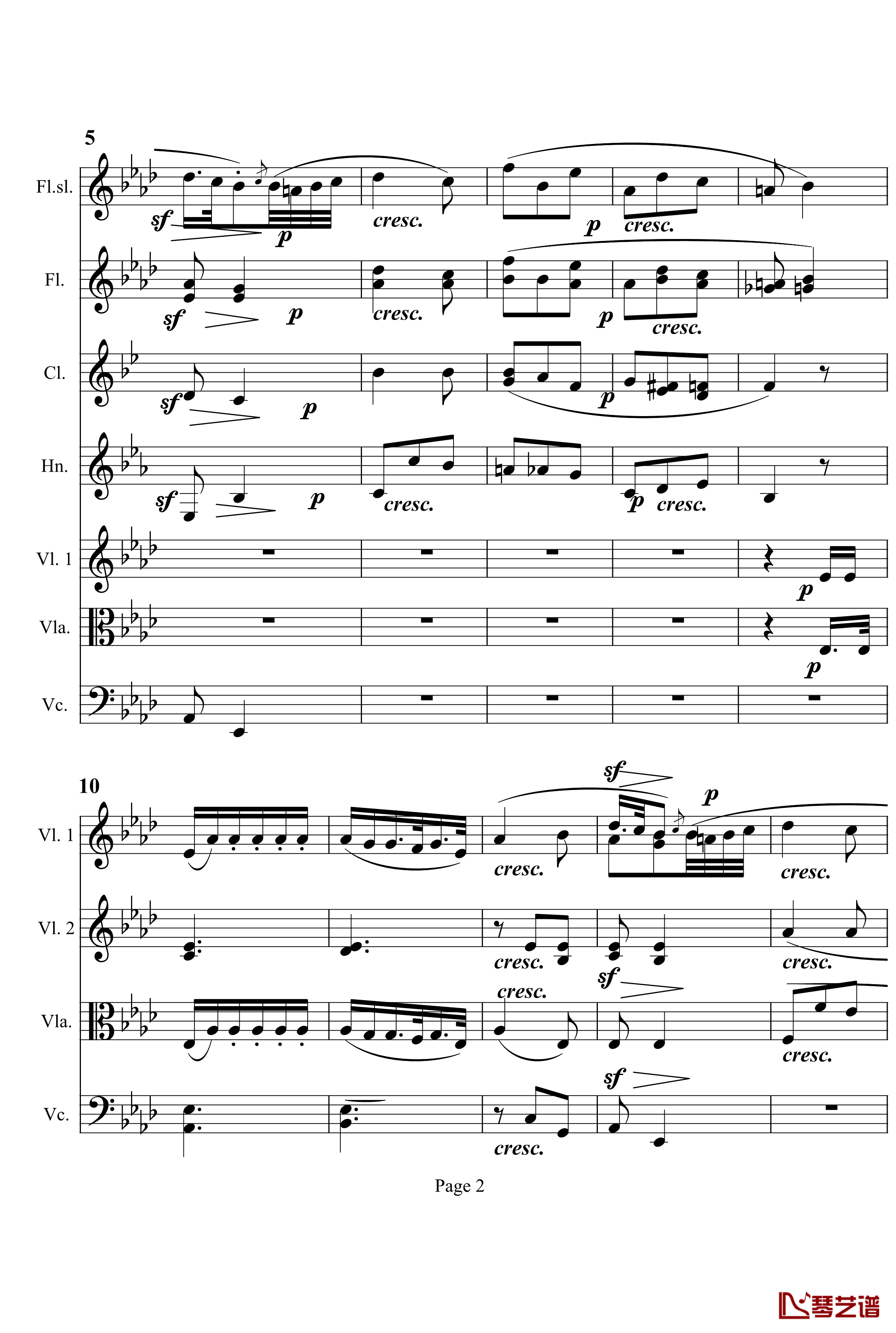 奏鸣曲之交响钢琴谱-第12首-Ⅰ-贝多芬-beethoven2