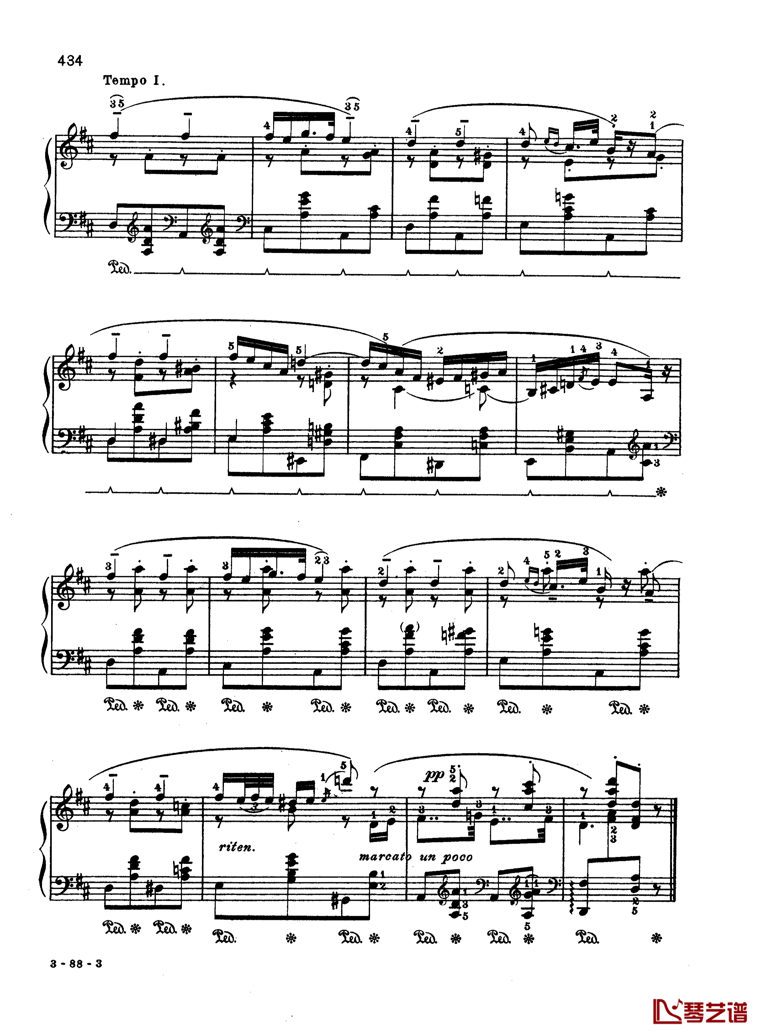 小夜曲 Op.15  No.1钢琴谱-莫什科夫斯基-Moszkowski3