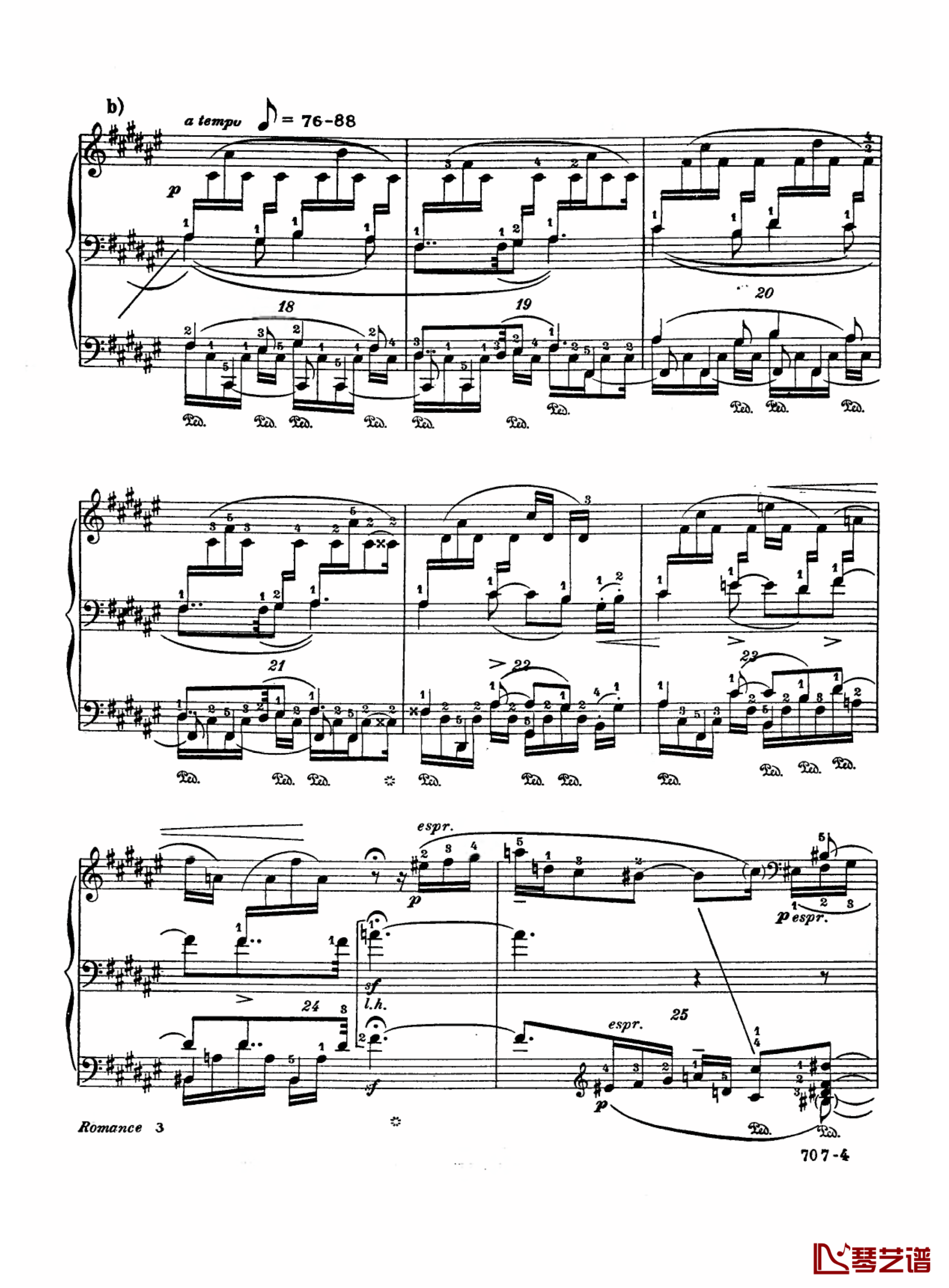 升F大调浪漫曲Op.28  No.2钢琴谱-舒曼3