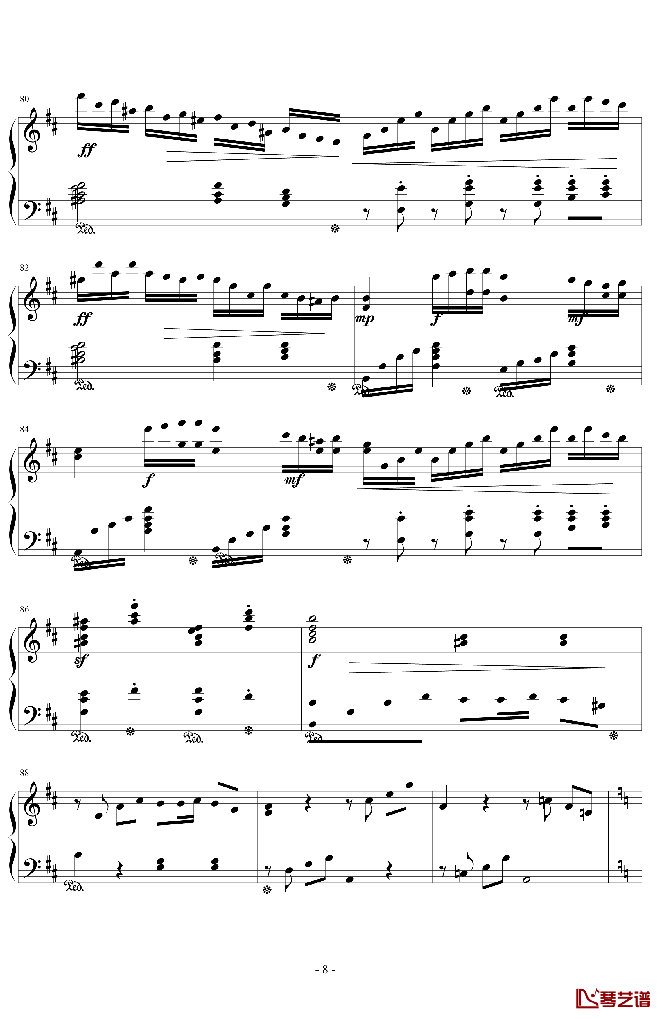 A大调钢琴奏鸣曲钢琴谱-第一乐章-.伊dên-H178