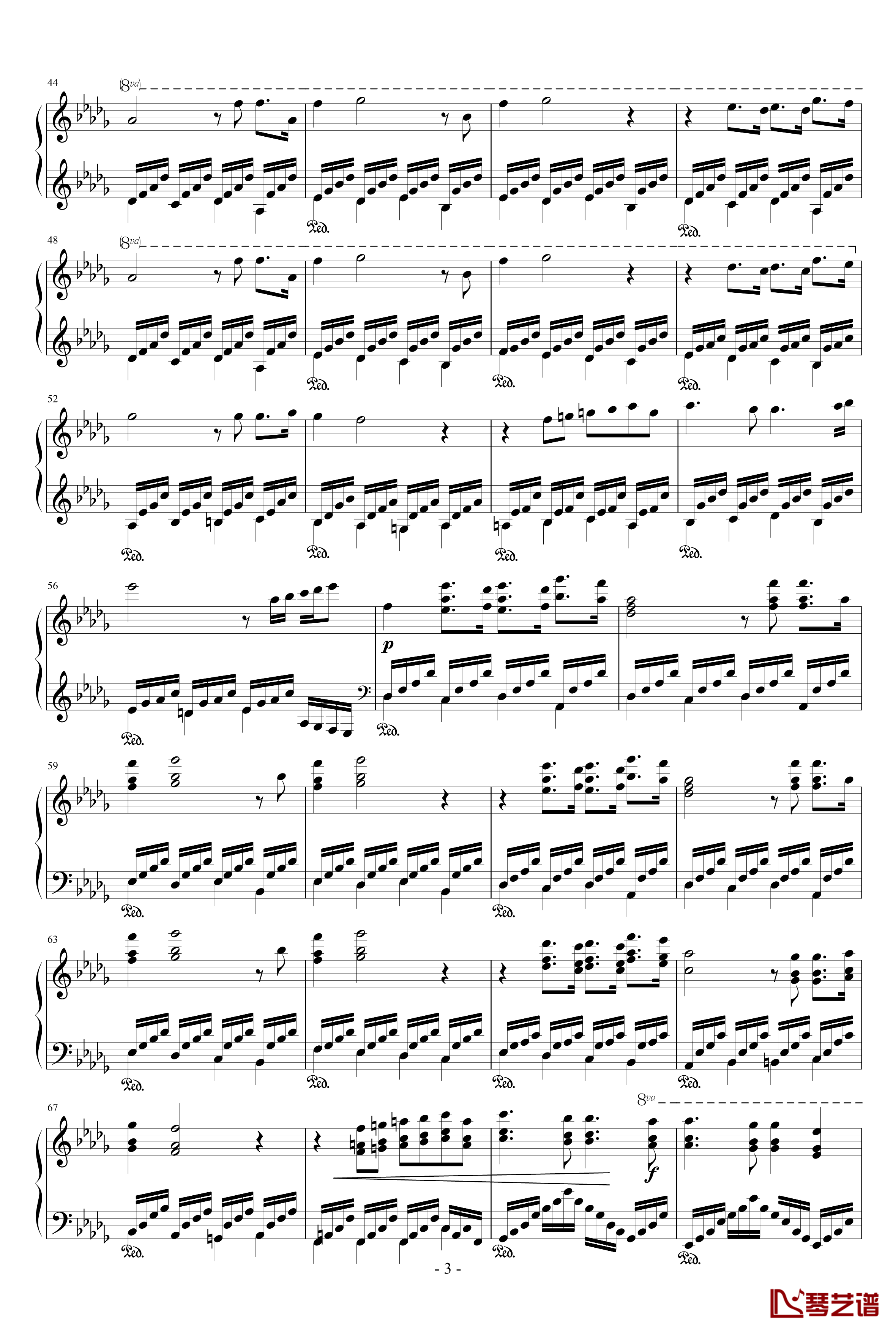 激情钢琴谱-Passionata-马克西姆-Maksim·Mrvica3
