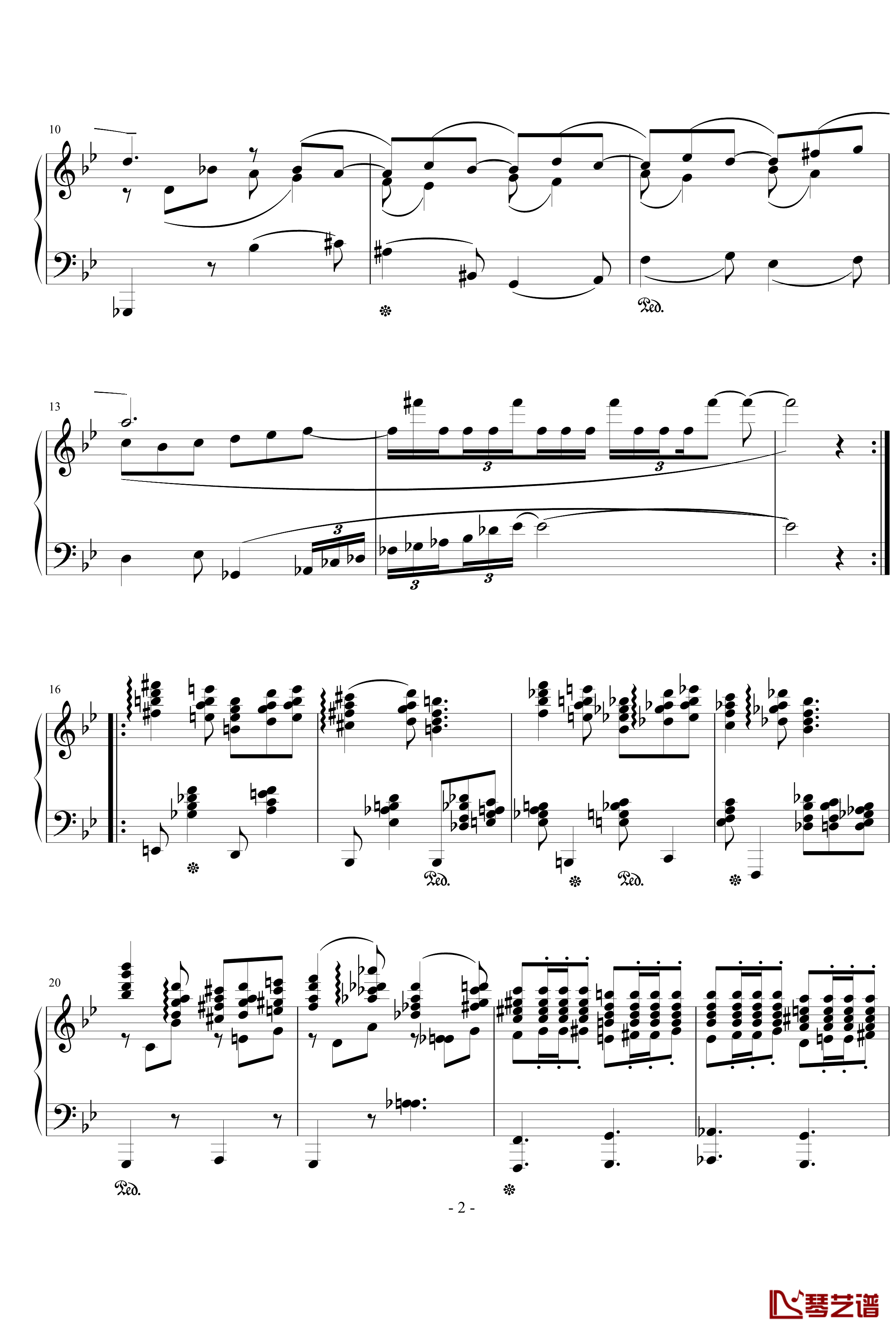 冥王星景色钢琴谱-流行追梦人2