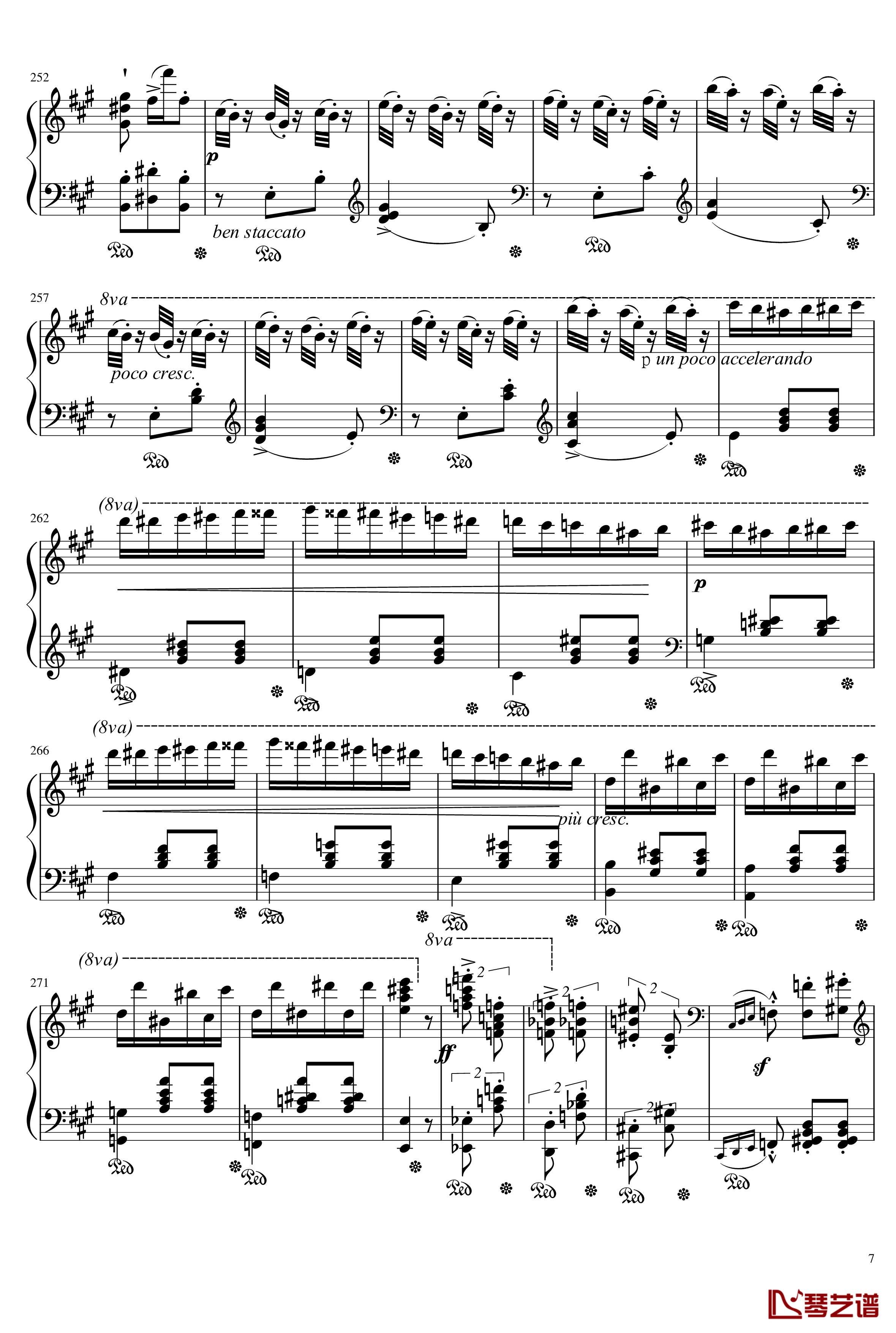 Mephisto Waltz No. 1 S. 514钢琴谱-李斯特7