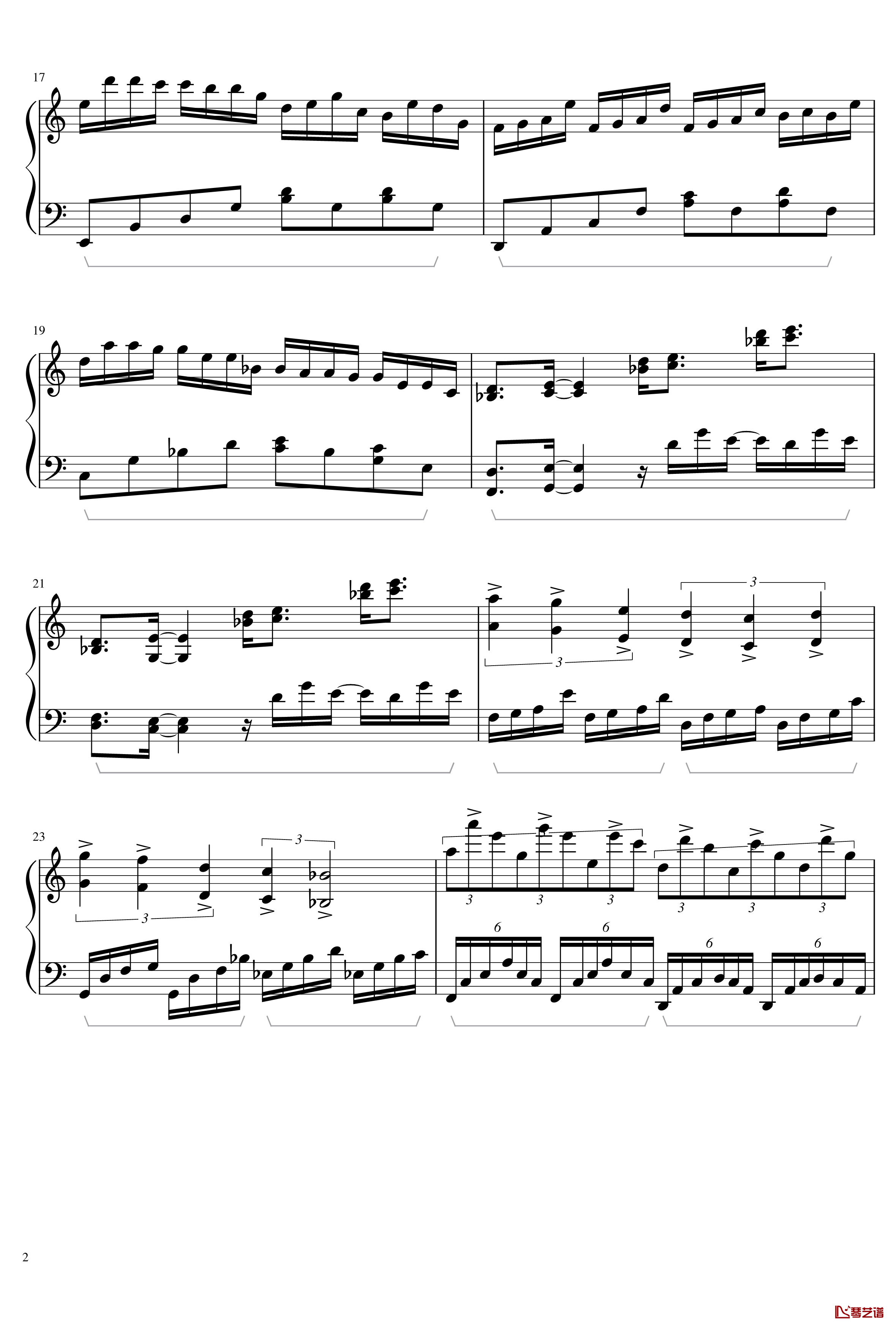 冥5钢琴谱-yewwc2