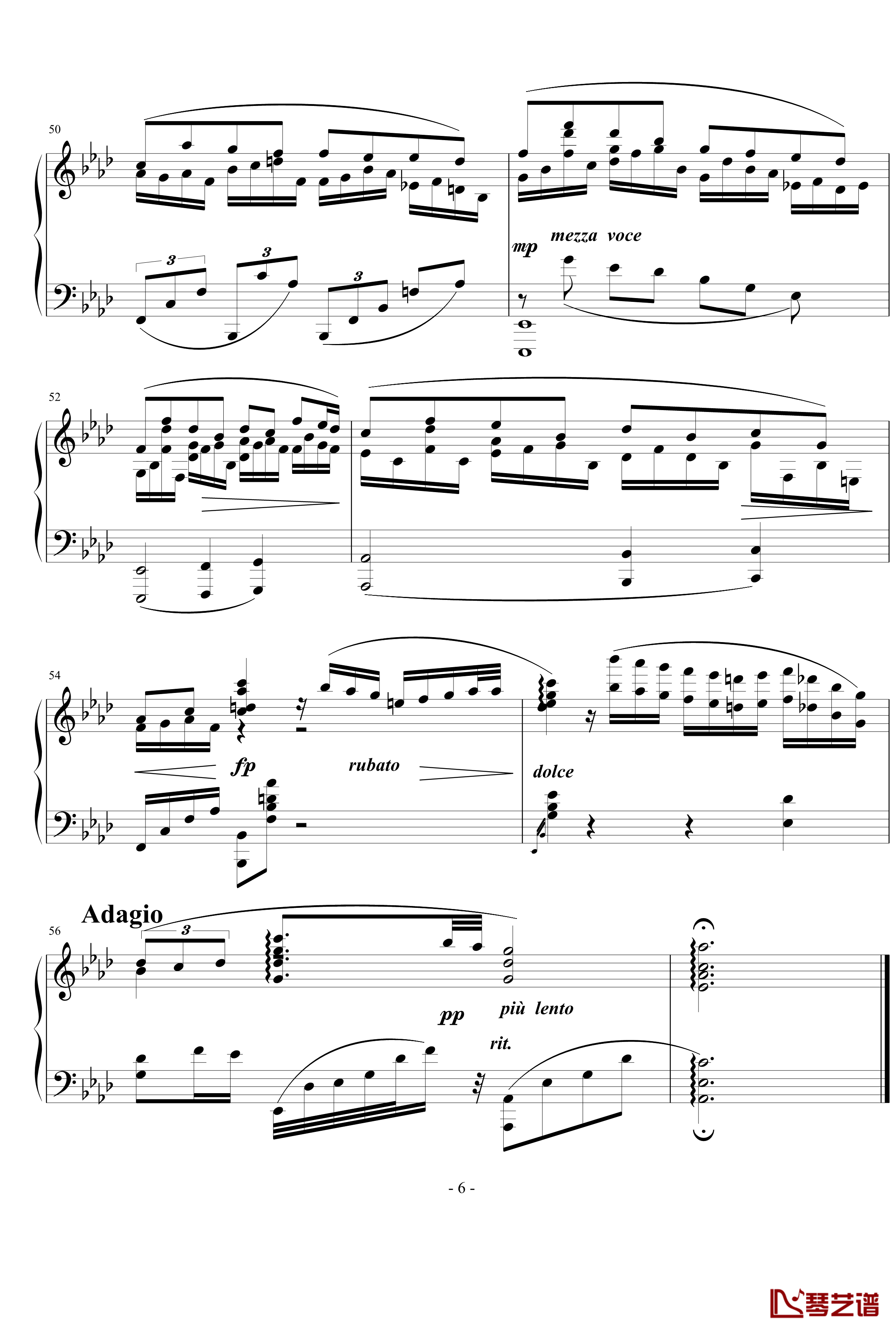 间奏曲6 Intermezzo No.6钢琴谱-nyride6