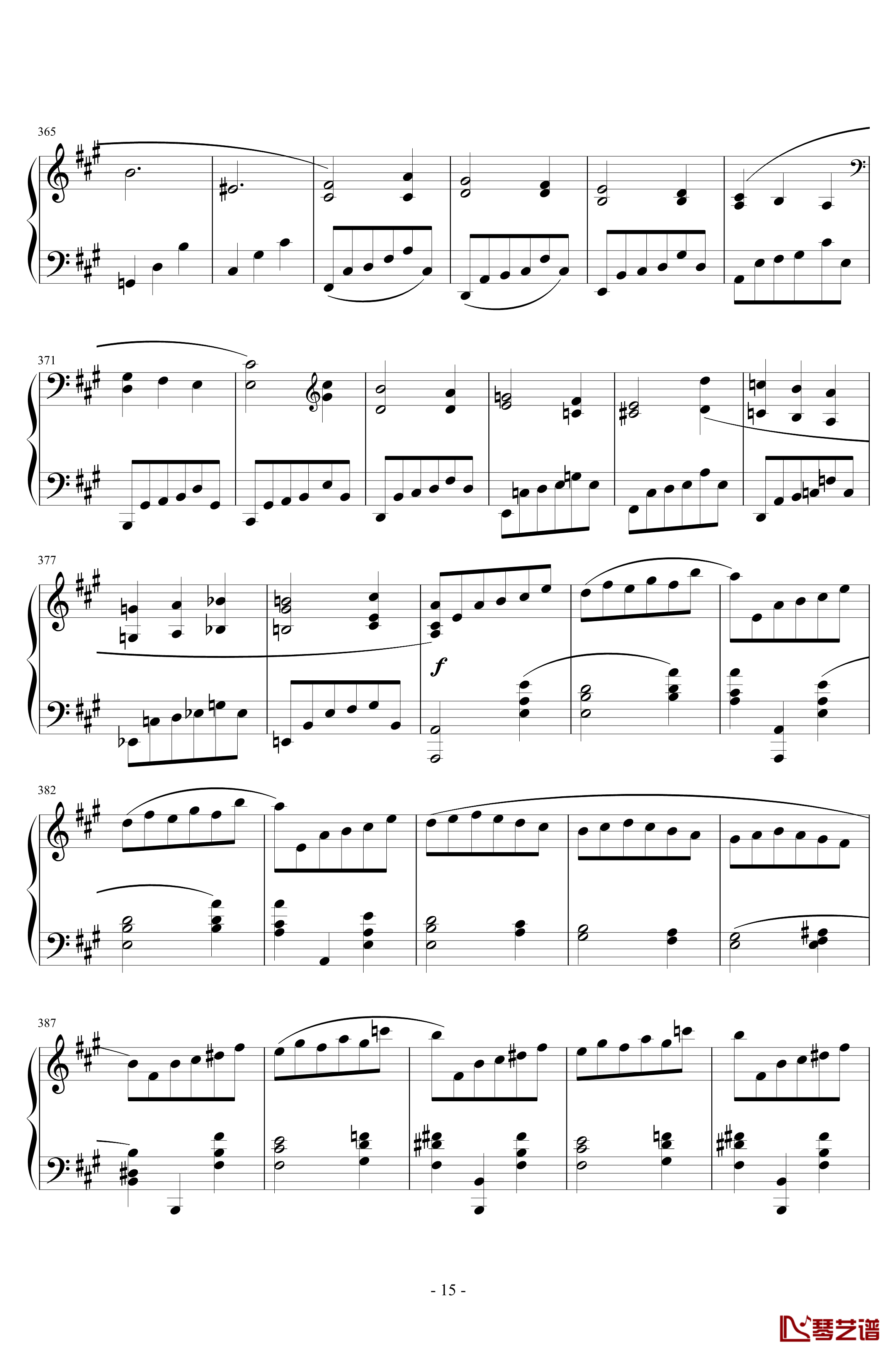 第三乐章钢琴谱-A大调奏鸣曲-清代皇帝15